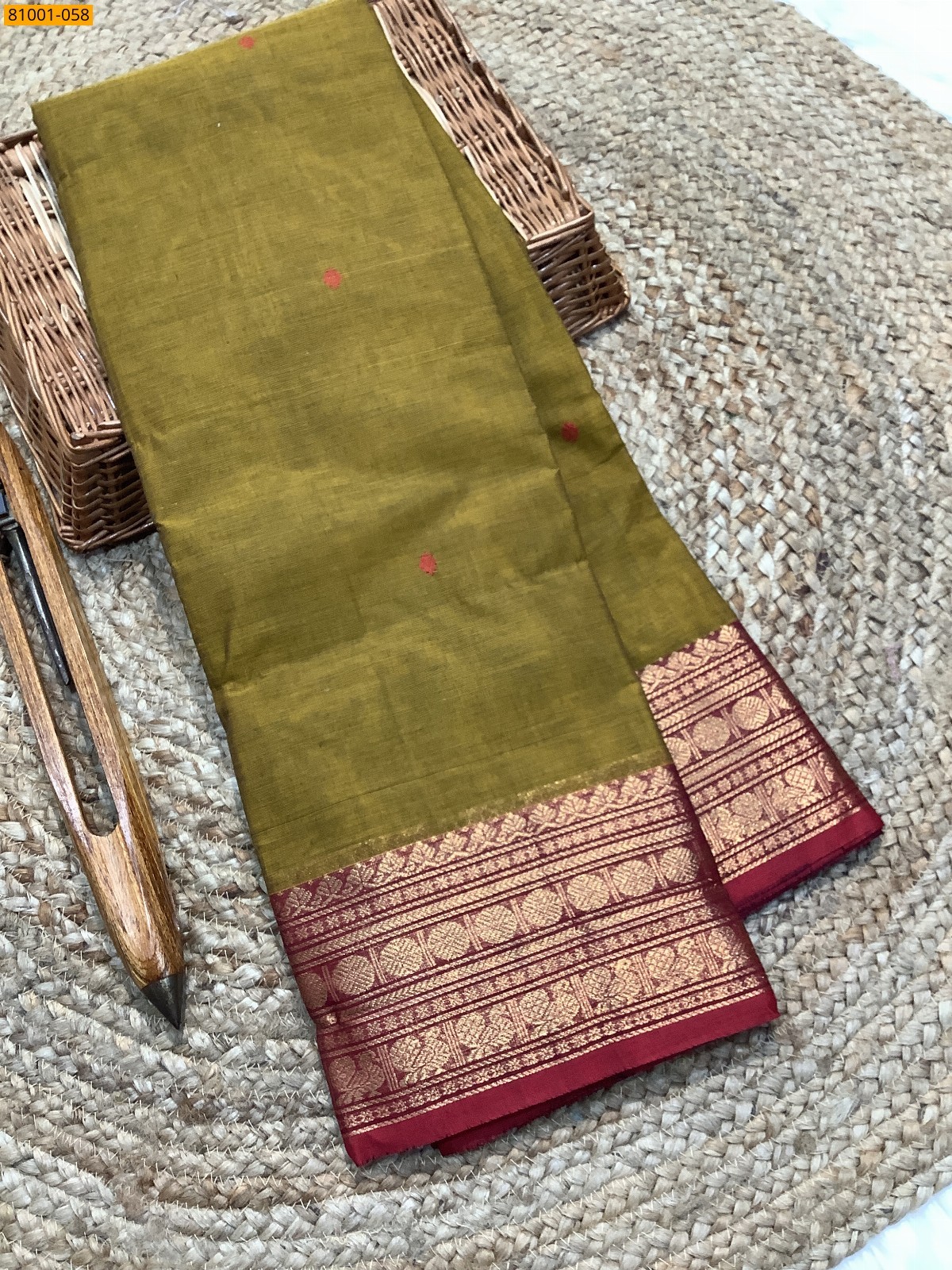 Purple Kanchi Cotton Saree