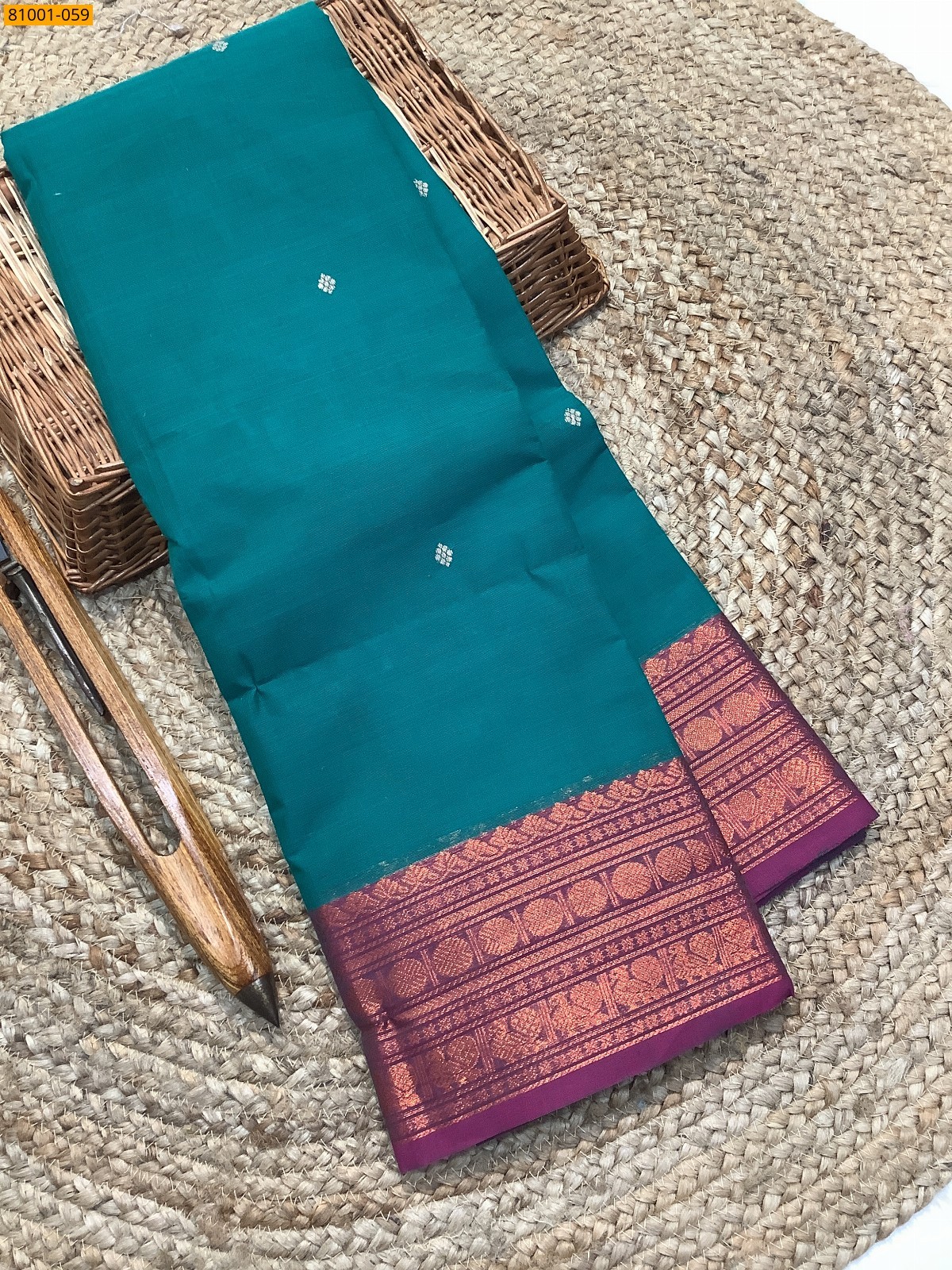 Green Kanchi Cotton Saree