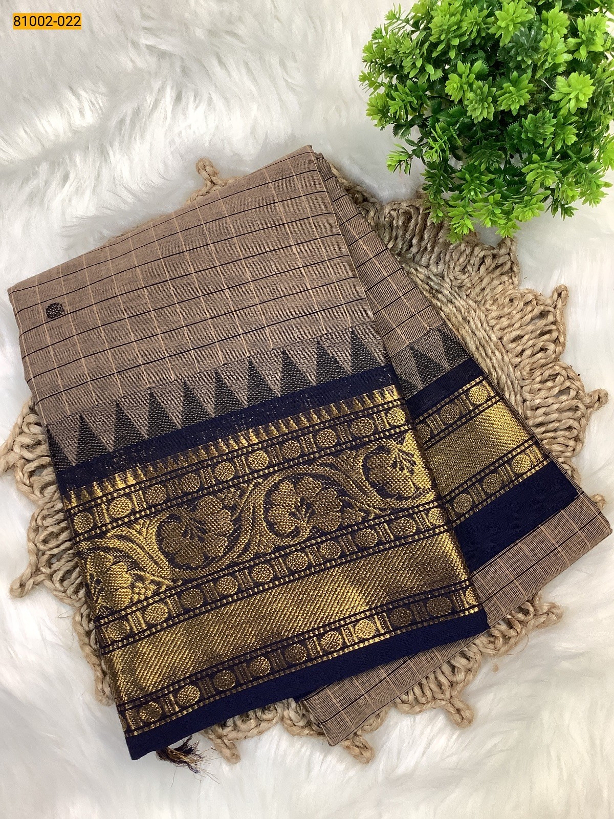 Gray Kanchi Cotton Saree