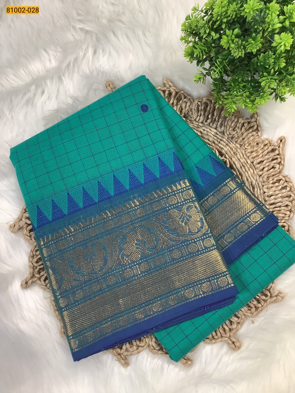 Green Kanchi Cotton Saree