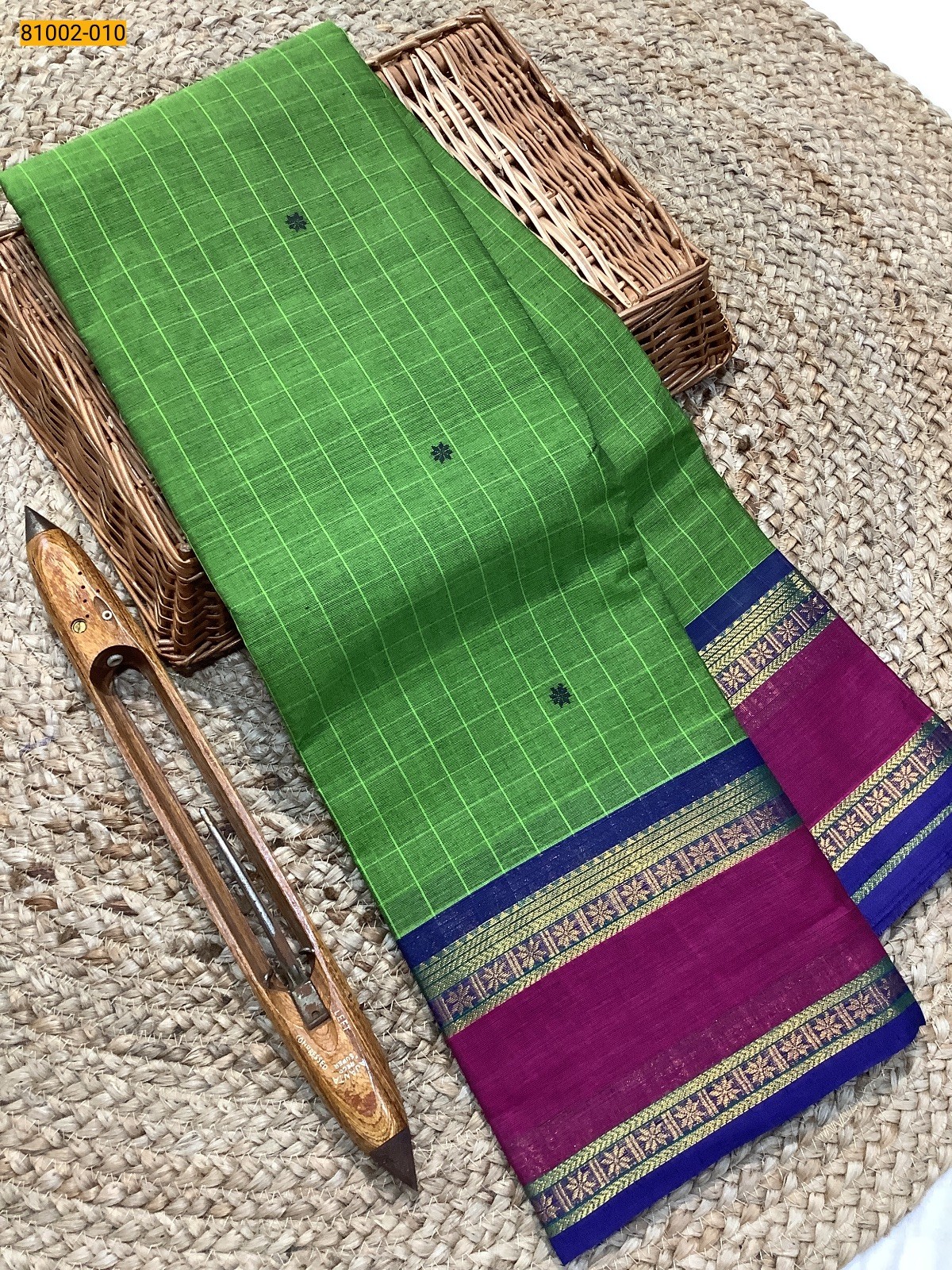 Green Kanchi Cotton Saree