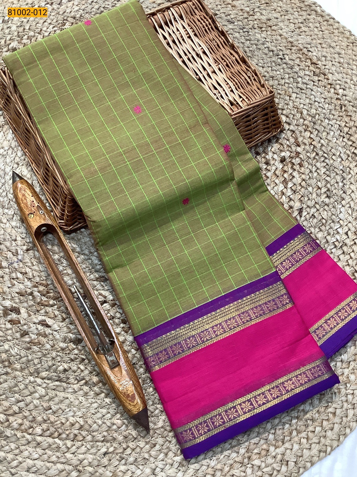 Green Kanchi Cotton Saree