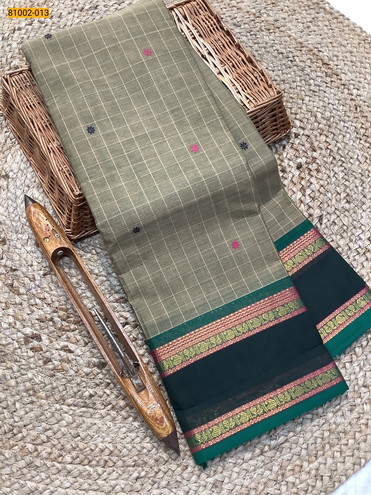 Brown Kanchi Cotton Saree