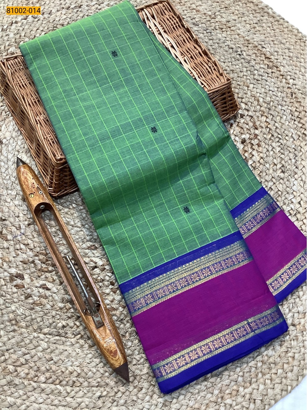 Green Kanchi Cotton Saree