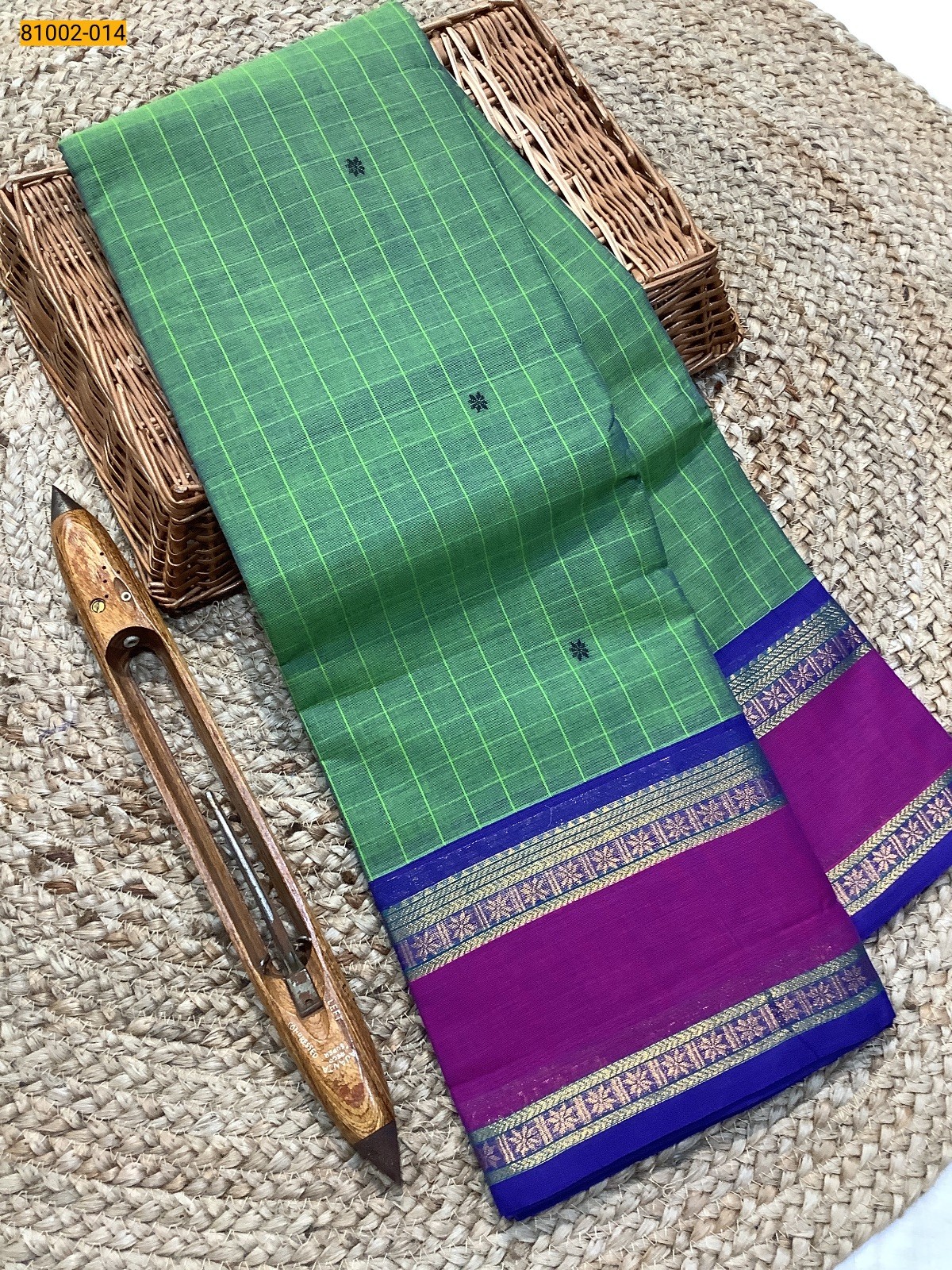 Green Kanchi Cotton Saree