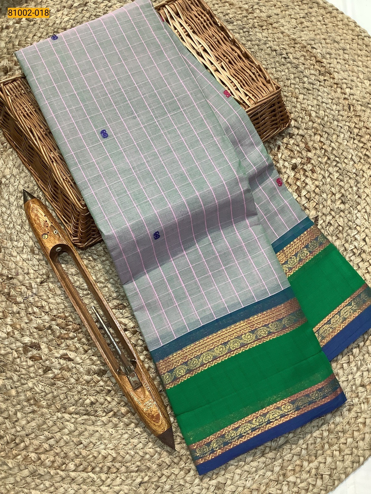 Green Kanchi Cotton Saree