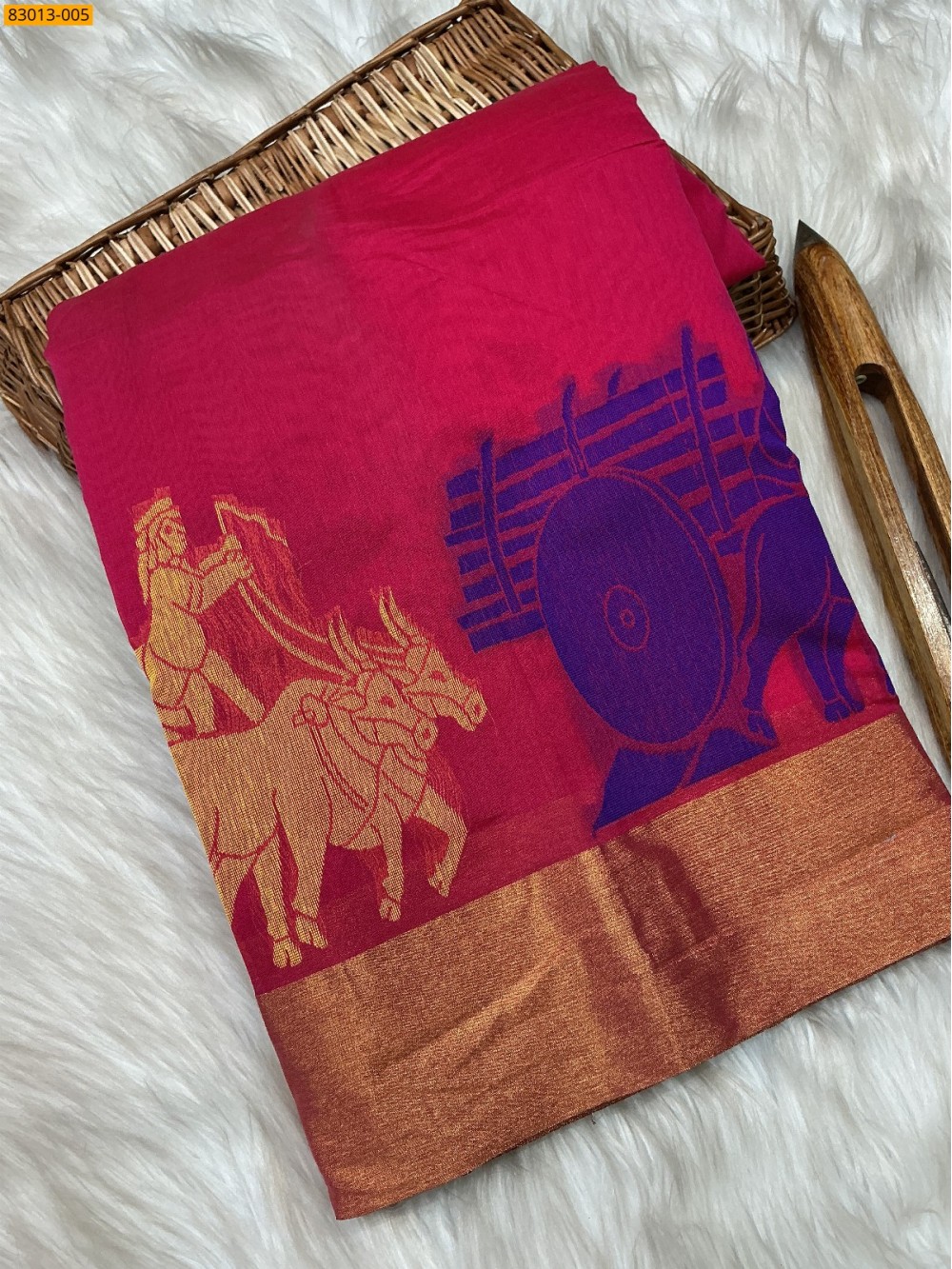 Silk mercerized cotton saree