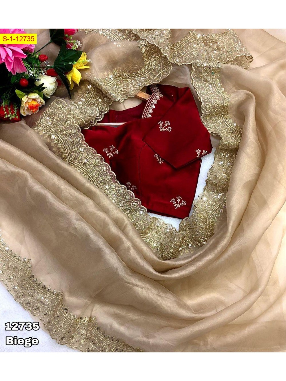 Gold tissue silk sarees 