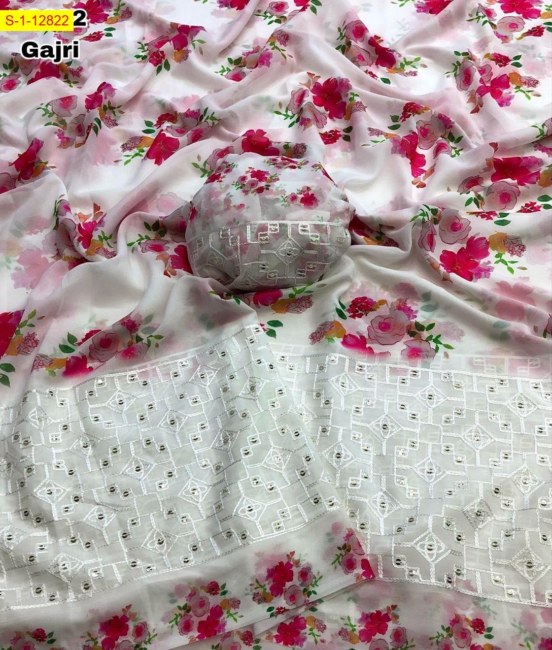 Gajri Weightless chiffon sarees