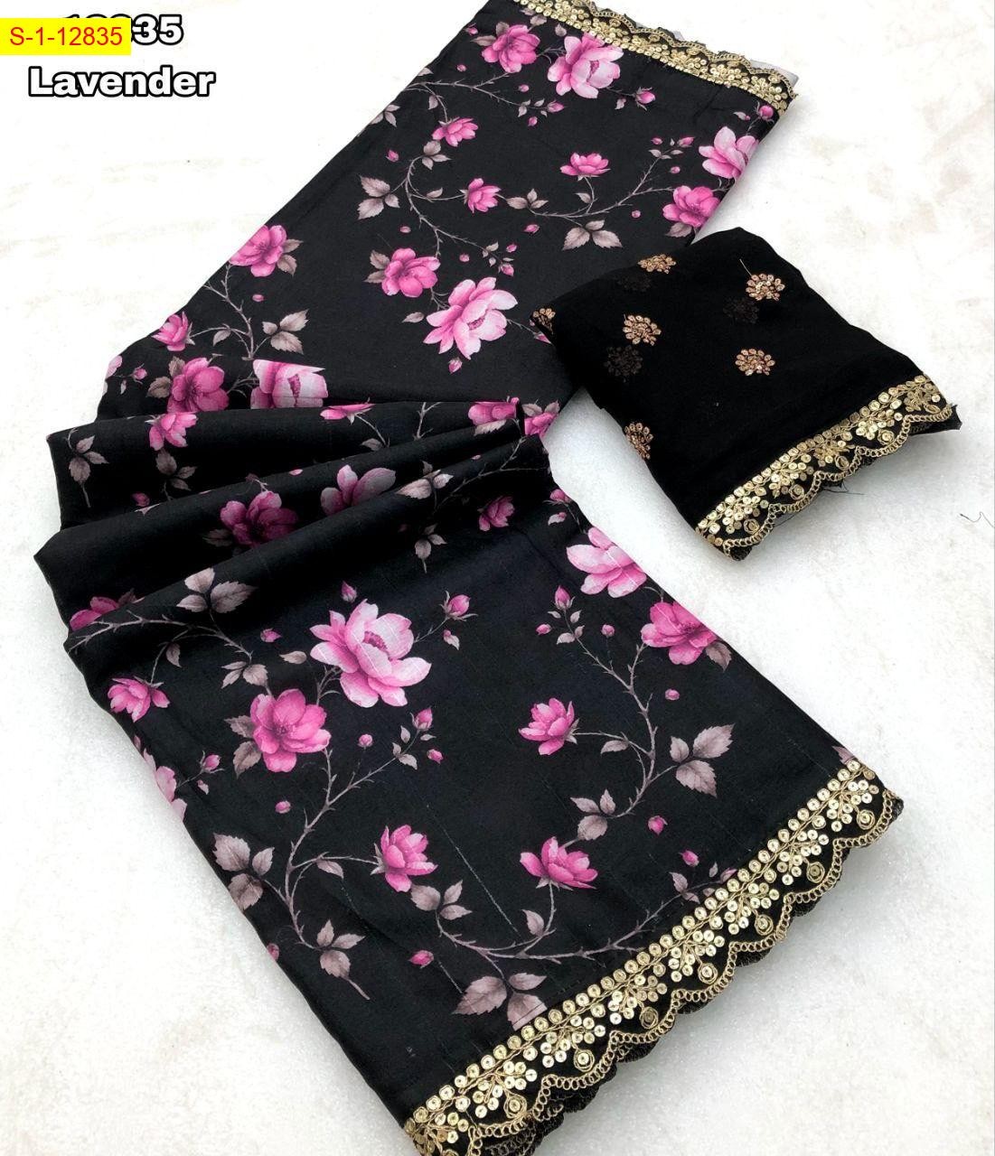Levender Fancy Tussar silk sarees