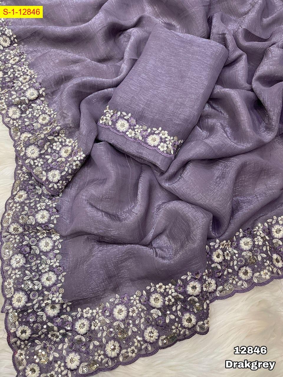 Crunchy crush silk sarees