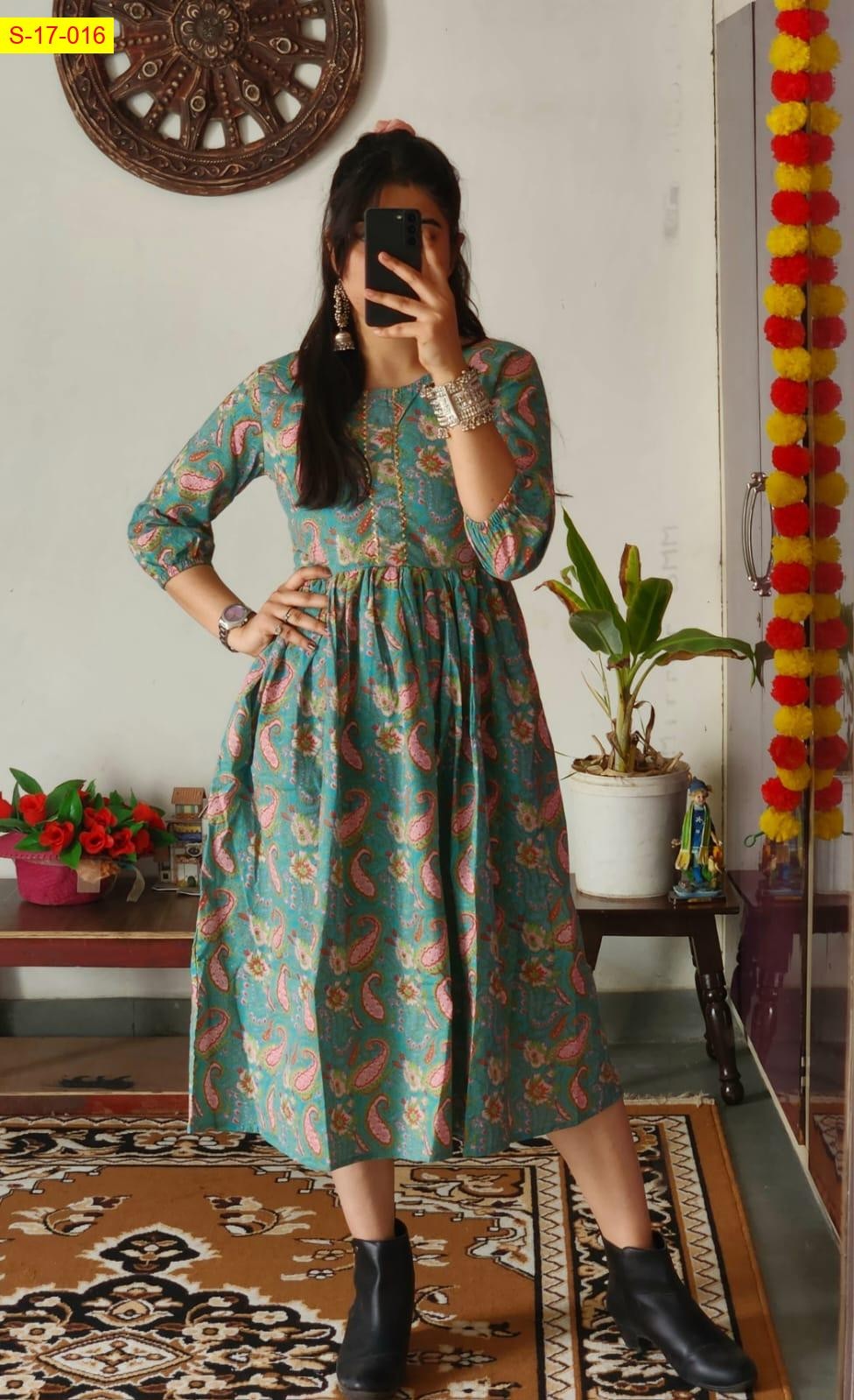 Light Green Knee length kurti