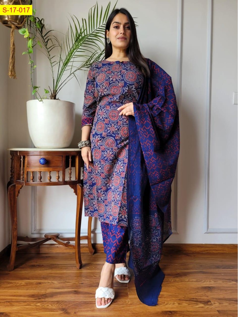 Cotton stitched 3 piece suit