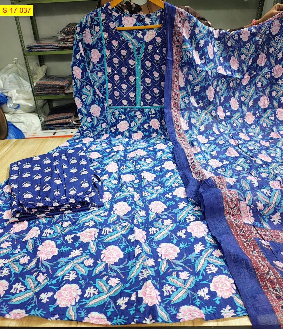 Blue 3 piece salwar suit set 