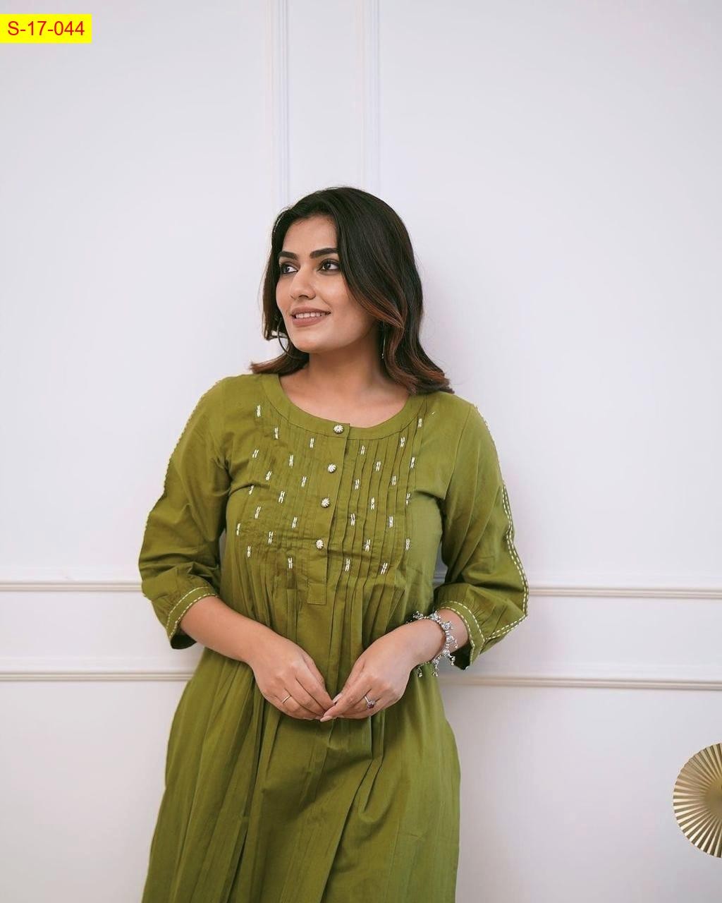 Green Cotton coord set