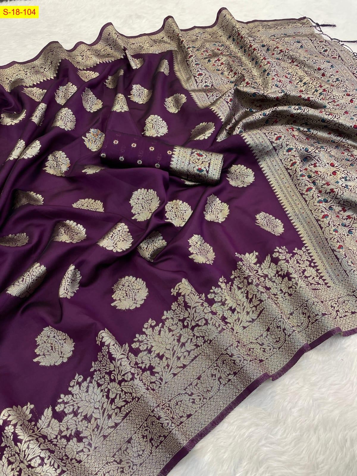 Maroon Kamya soft silk sarees