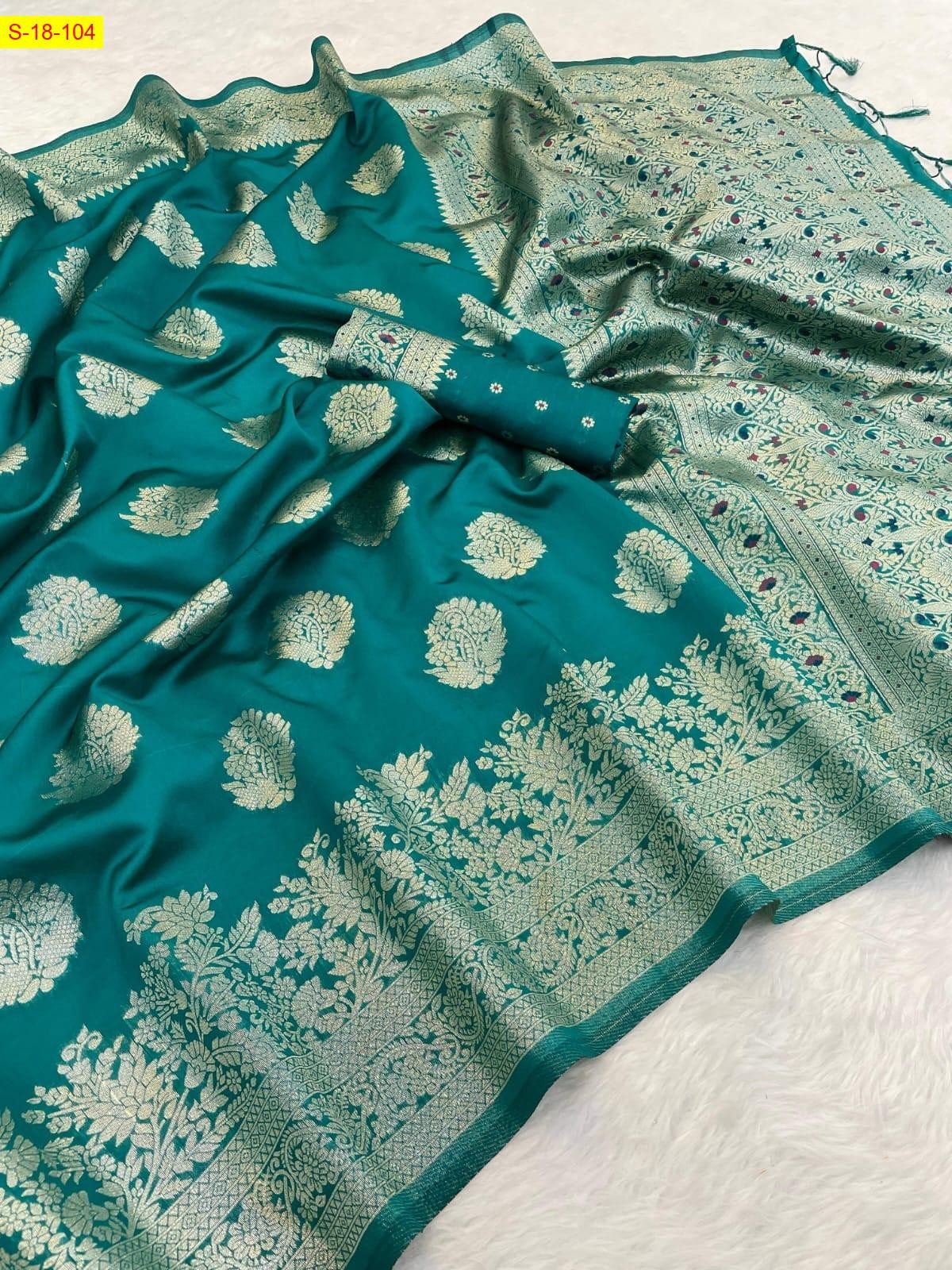 Green Kamya soft silk sarees
