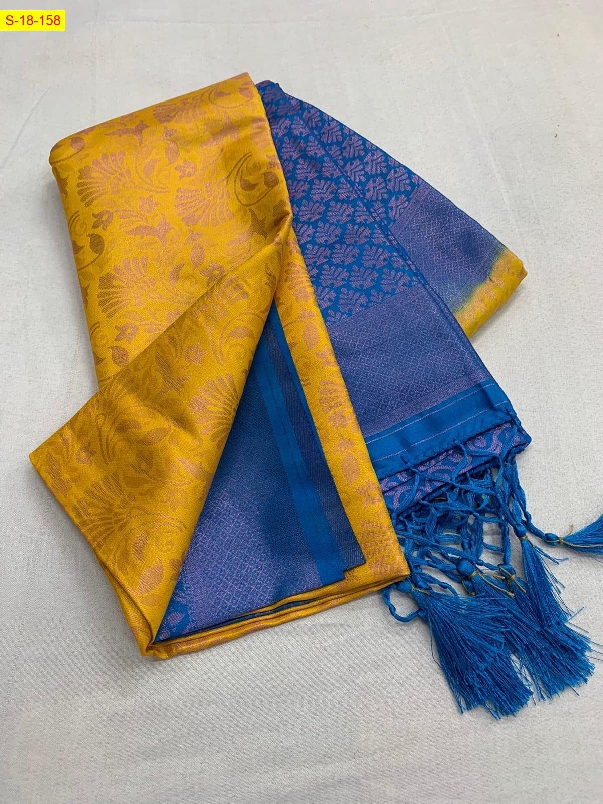 Yellow Kubera pattu softy silk sarees