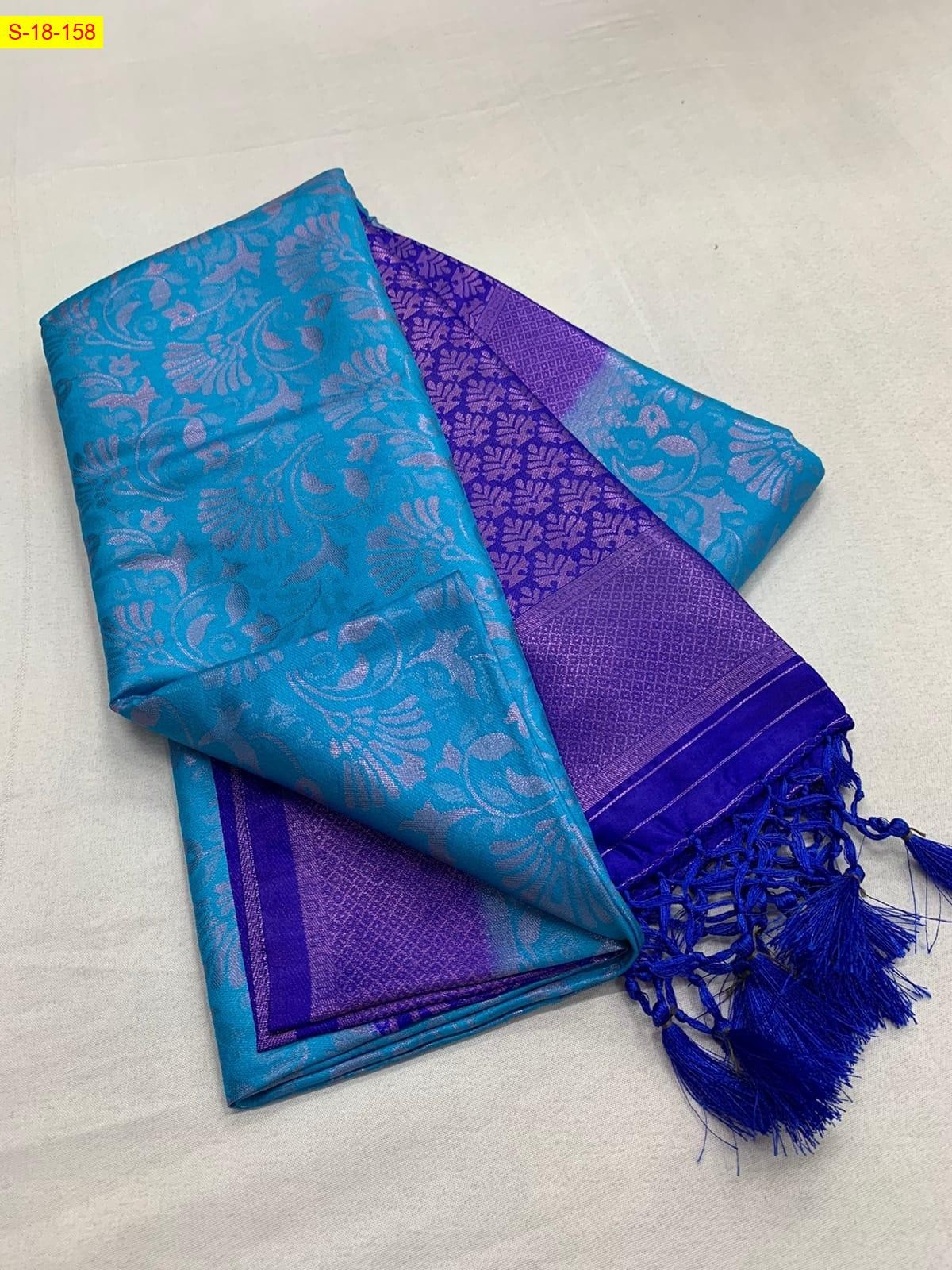 Sky Blue Kubera pattu softy silk sarees