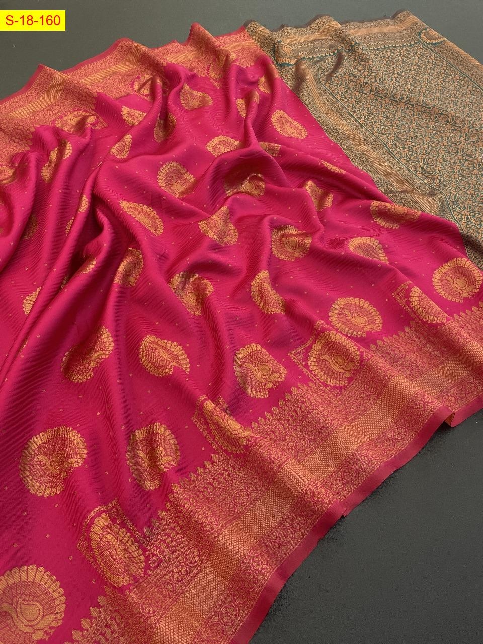 Sandle Lichi silk sarees 