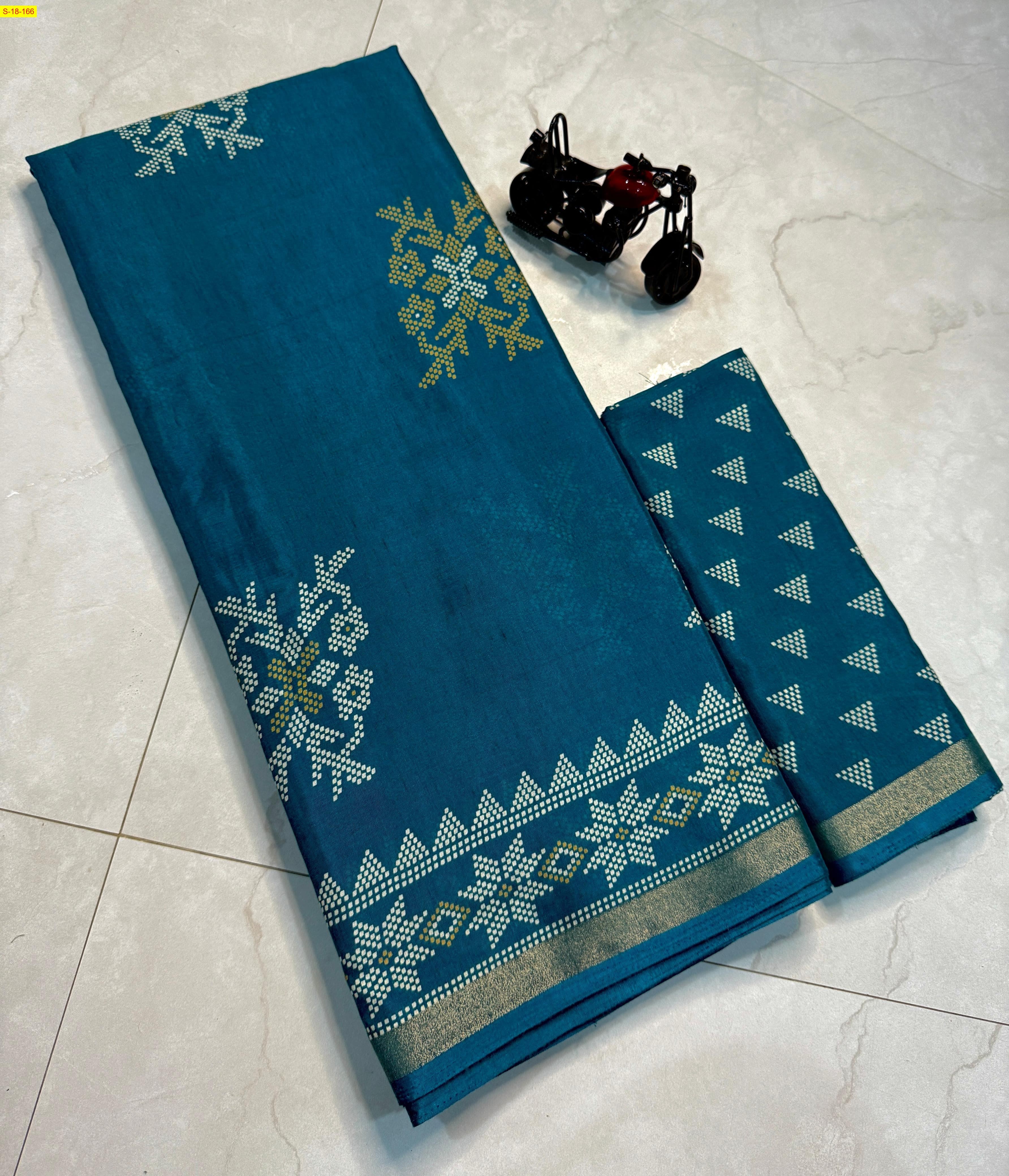 Sky Blue Soft fancy mul slub cotton sarees 