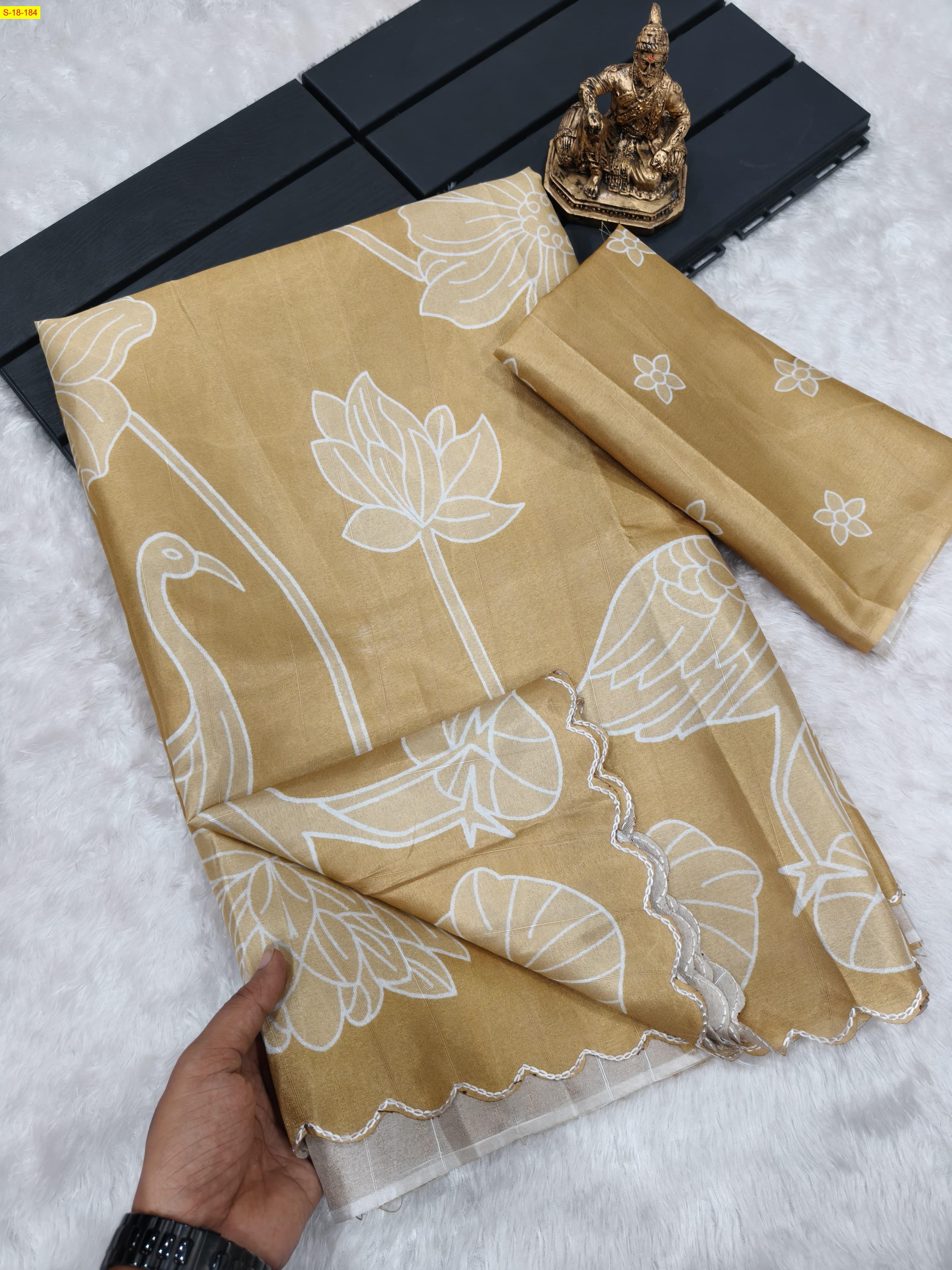 Biege Fancy tussar silk sarees