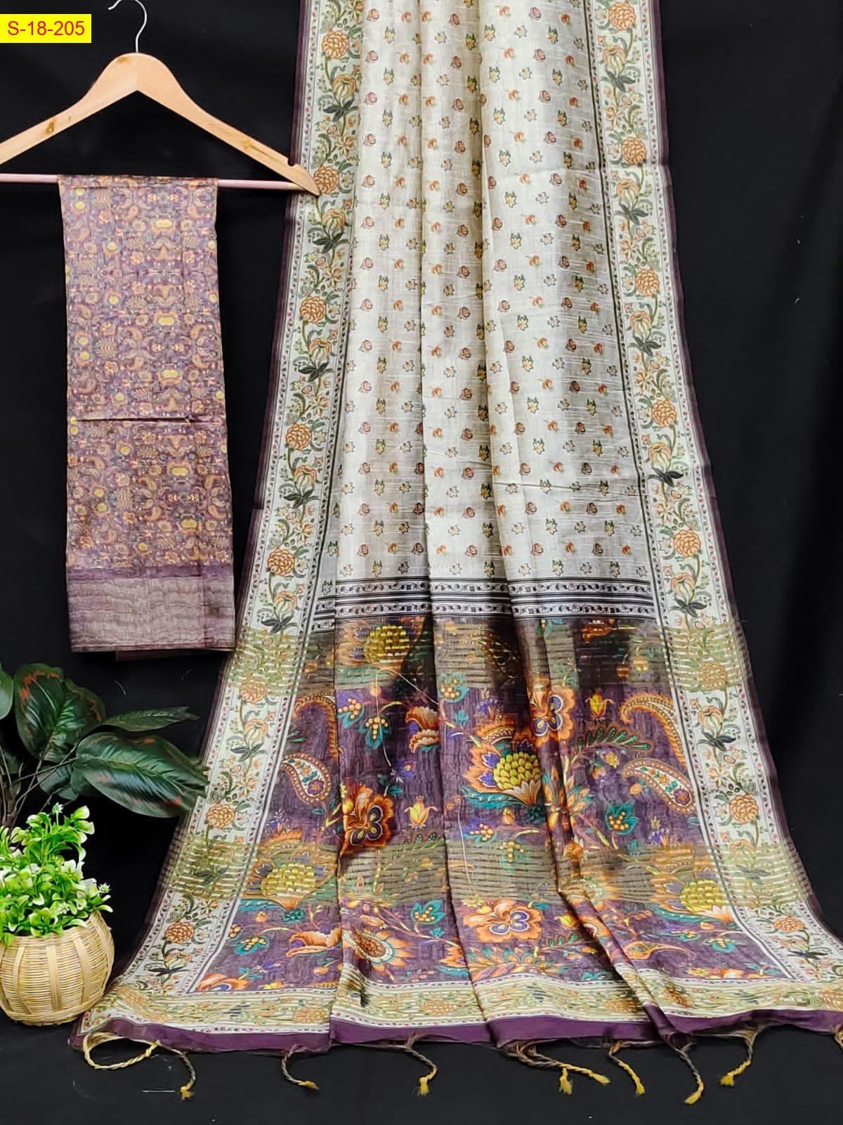 Gray FancyTussar silk sarees