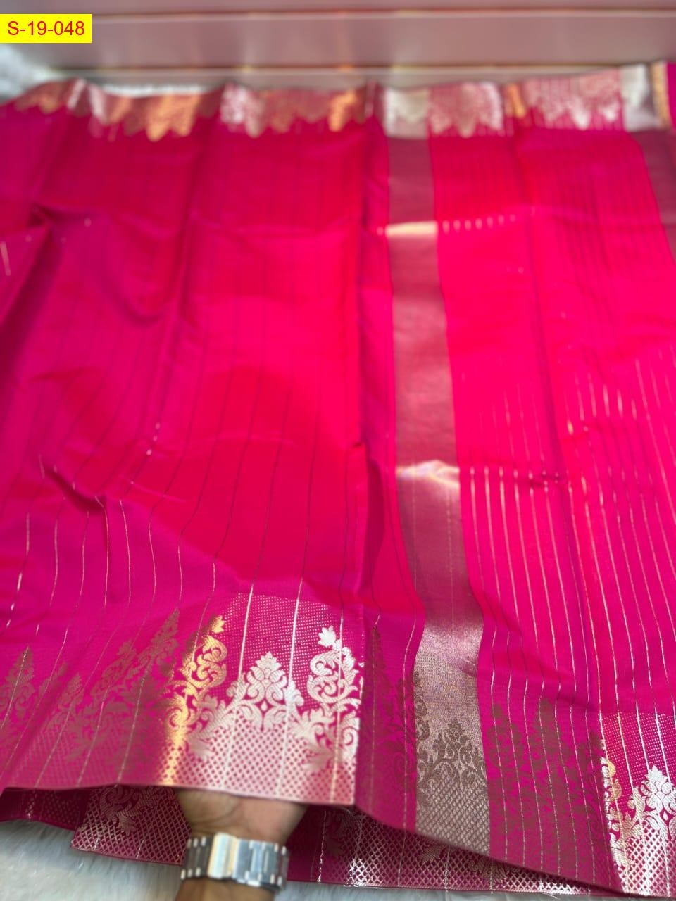 Rose Banaras semi katan sarees 