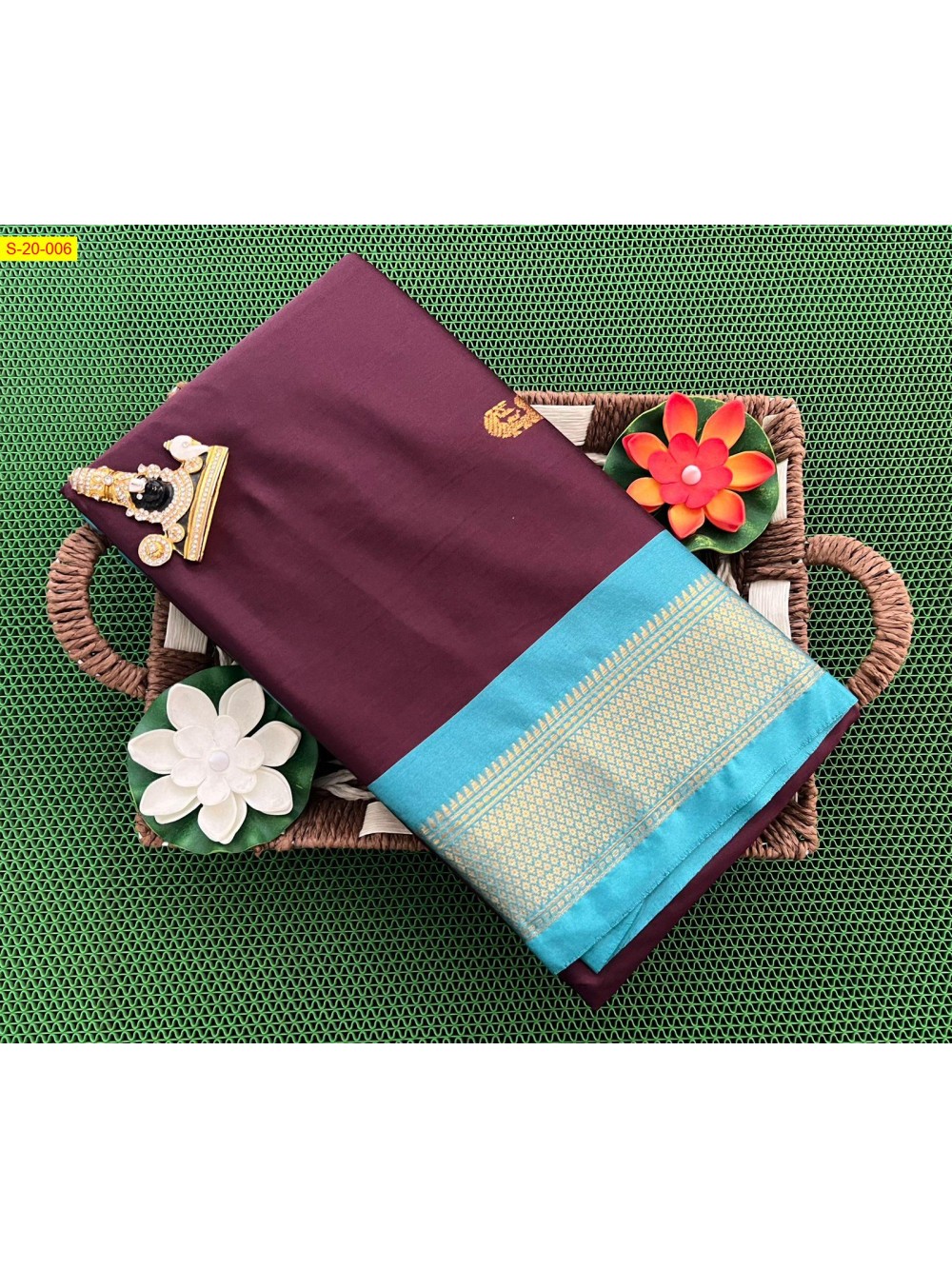 Silk mercerized cotton sarees