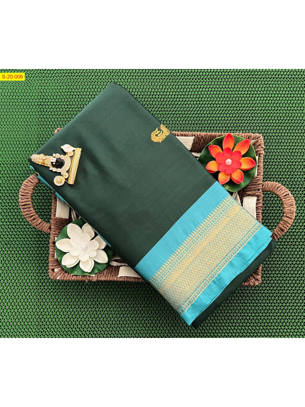 Silk mercerized cotton sarees
