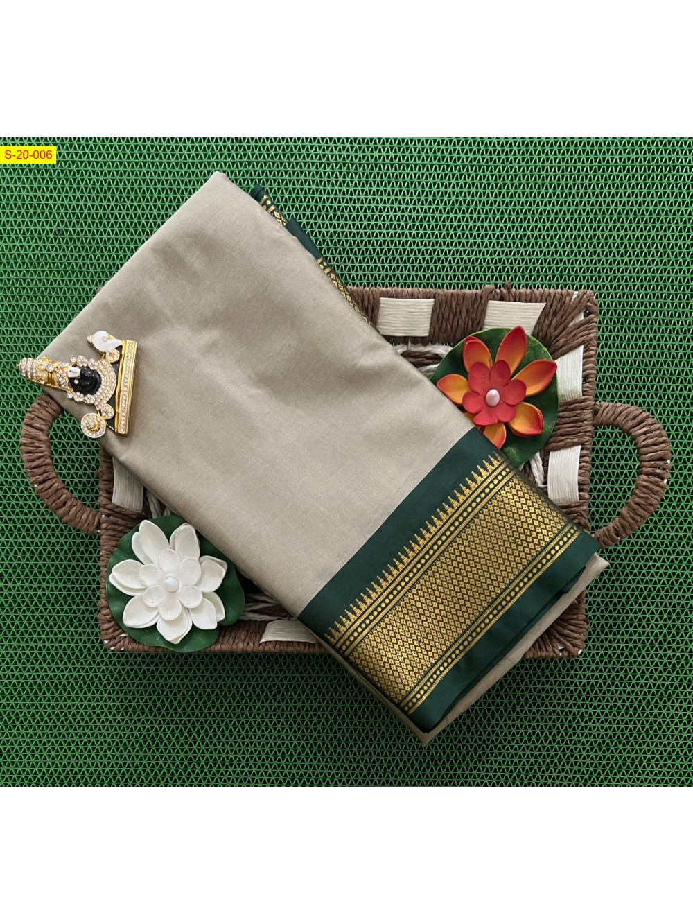 Silk mercerized cotton sarees
