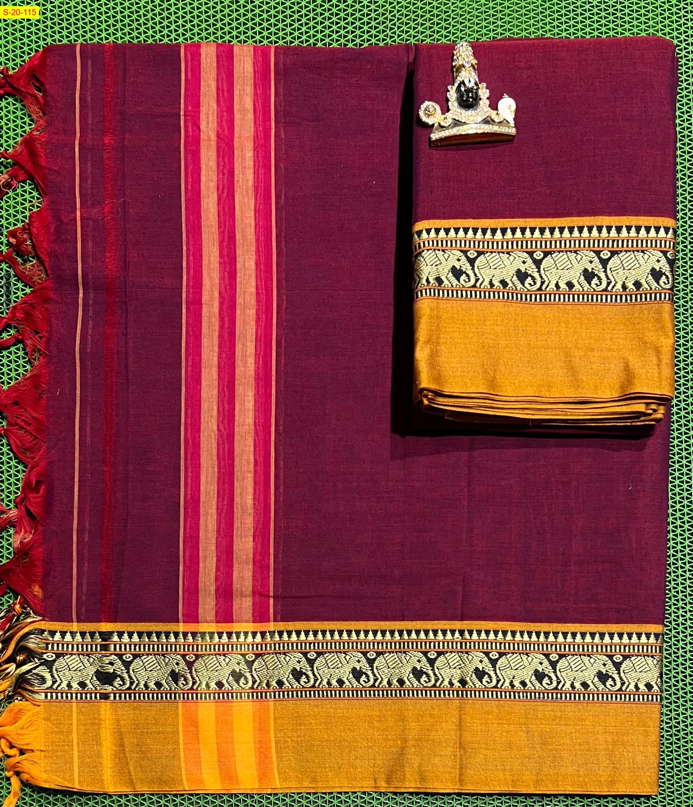 Pink Unstitched narayanpet cotton salwar suit material 