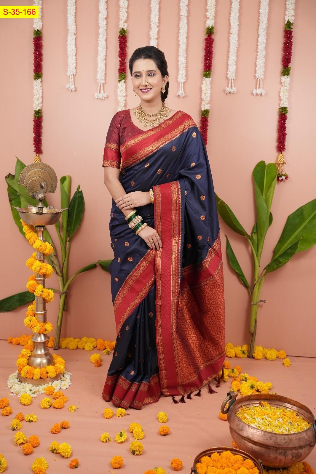 Black Soft Fancy silk saree