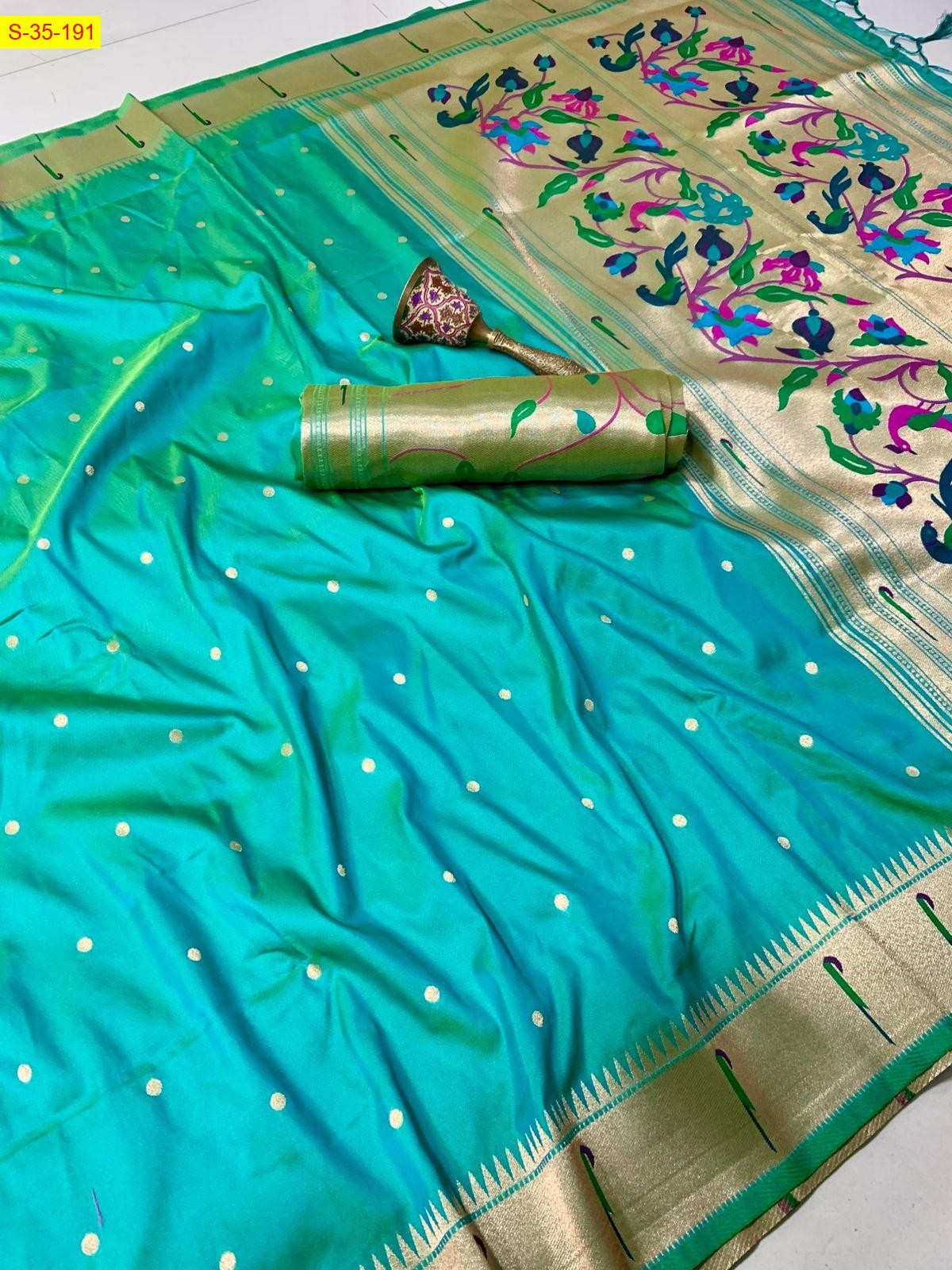 Ramar Green Paithani silk sarees