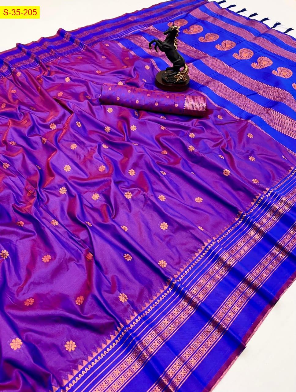 Violet Soft fancy silk sarees