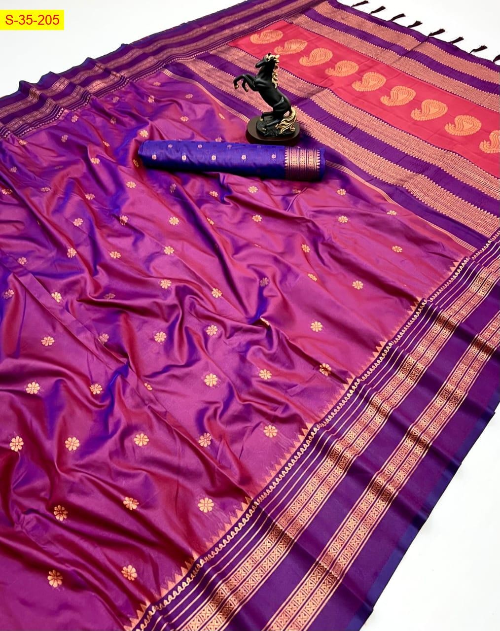 Onion Pink Soft fancy silk sarees