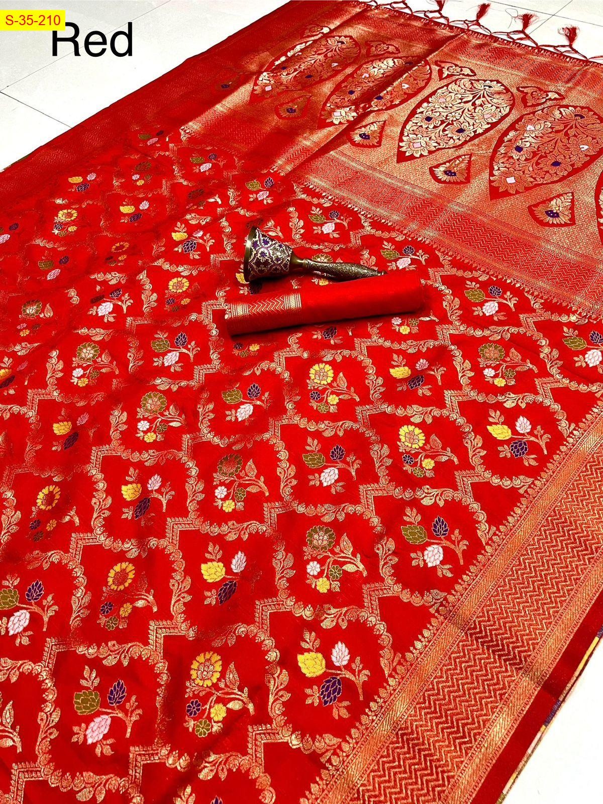 Red Kanjivuram fancy silk sarees