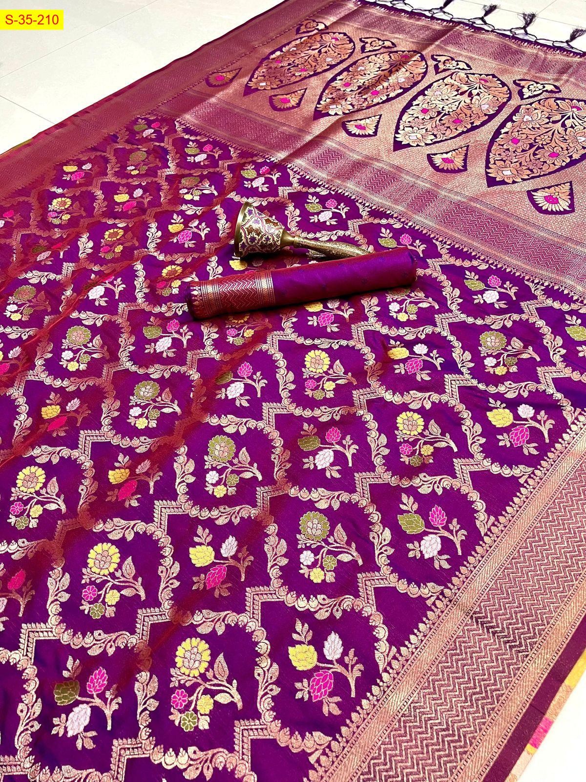 Meganta Kanjivuram fancy silk sarees