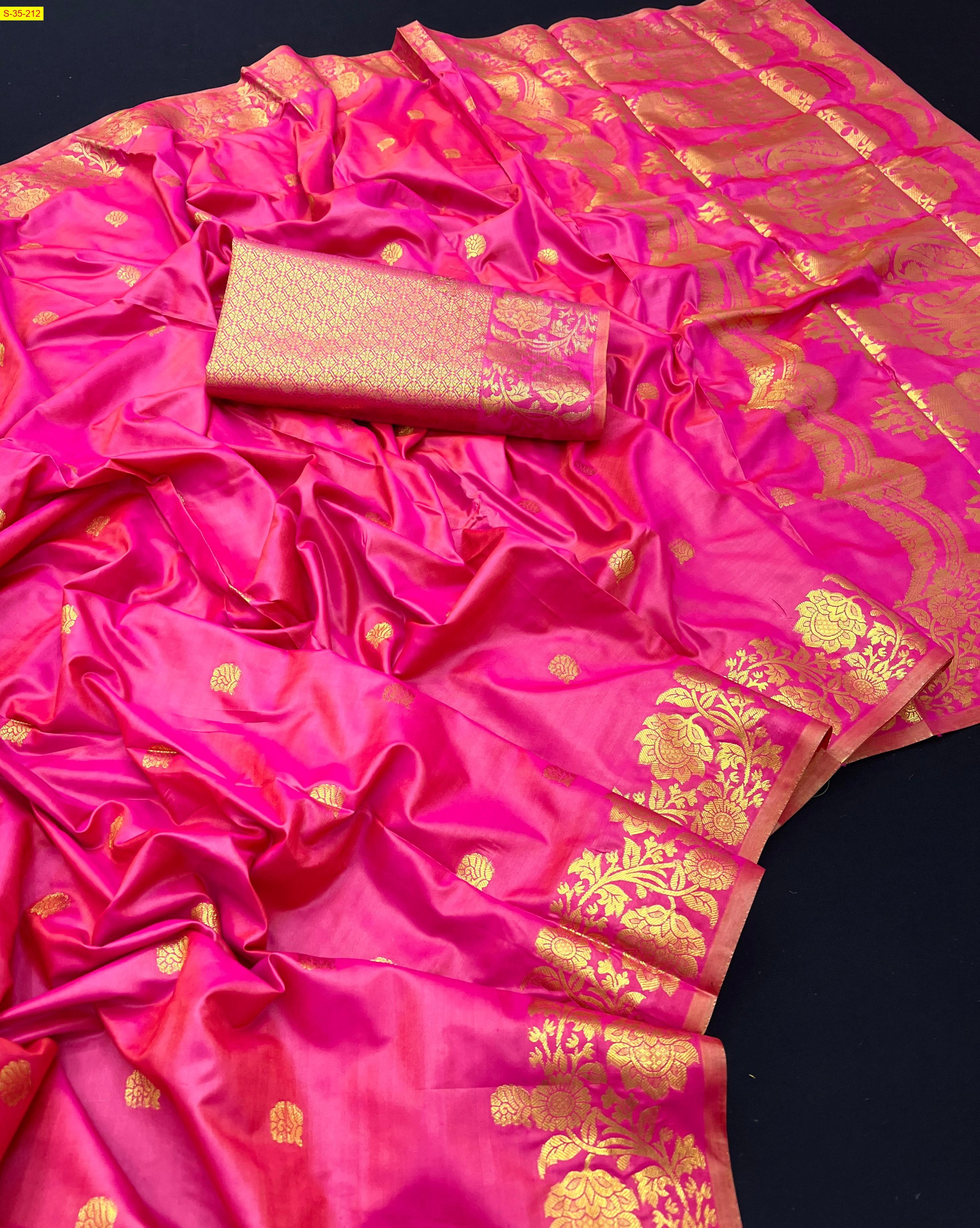 Rose Soft Fancy Banarasi silk sarees
