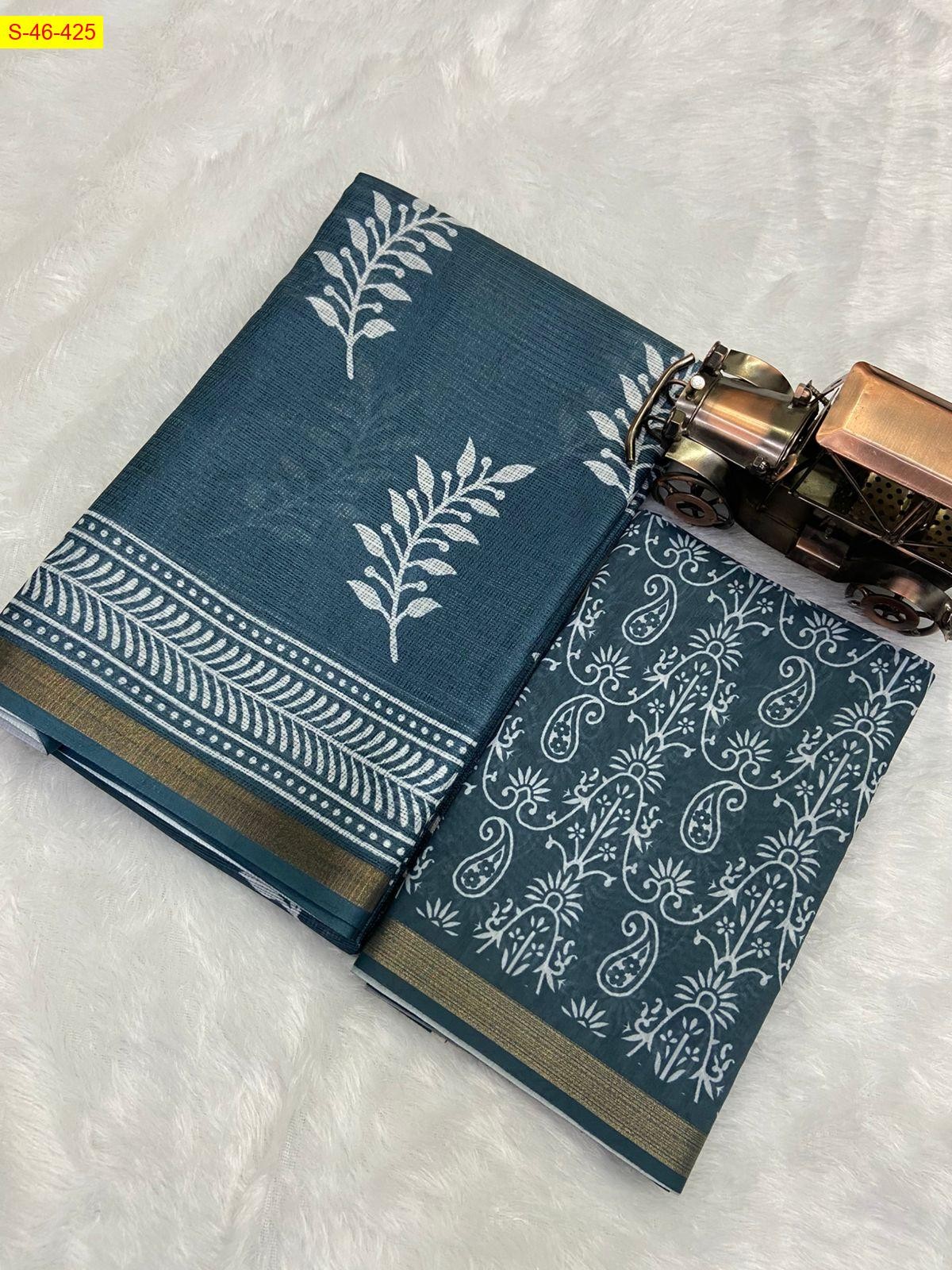 Gray Kota doriya saree 