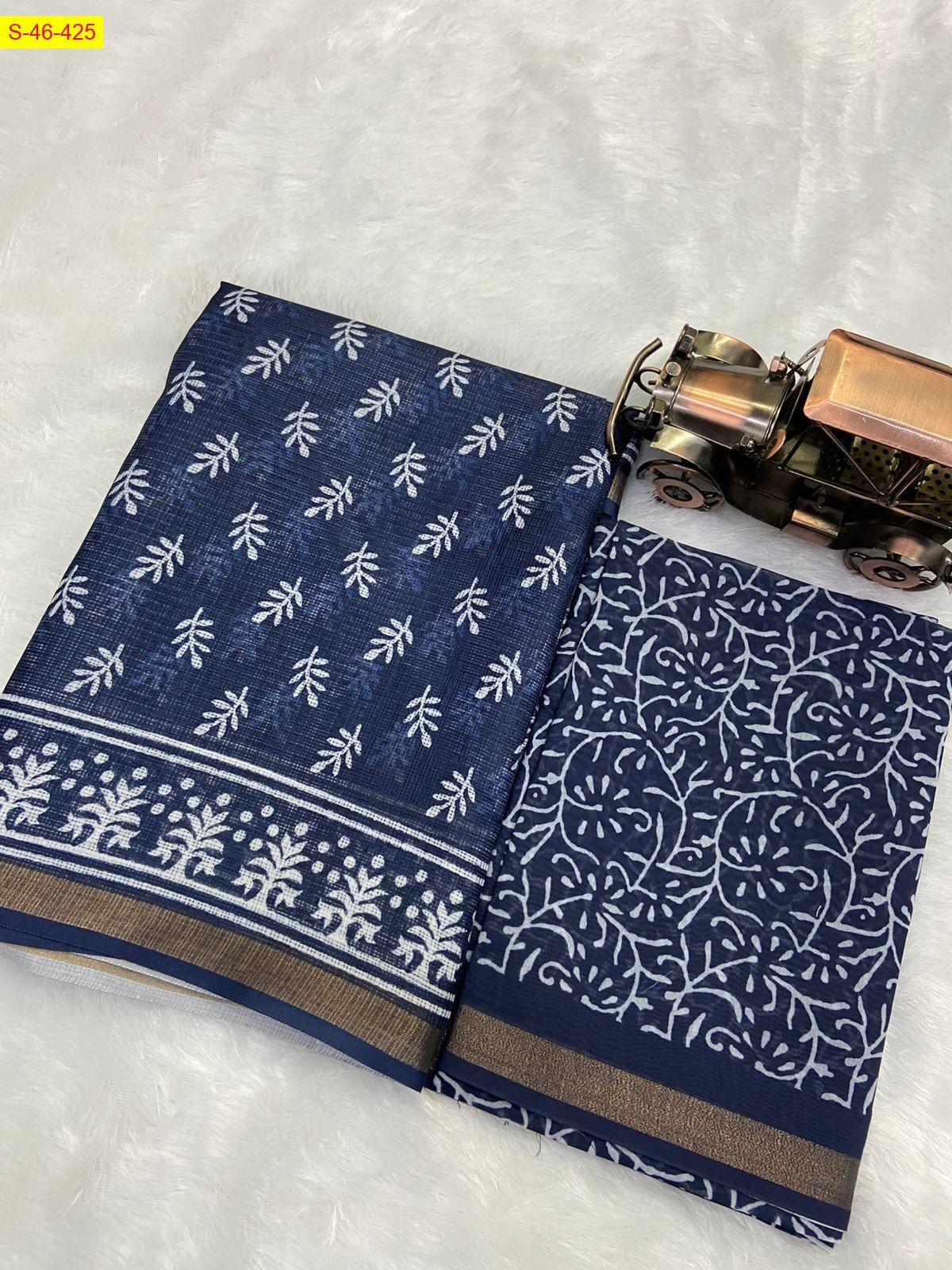 Blue Kota doriya saree 