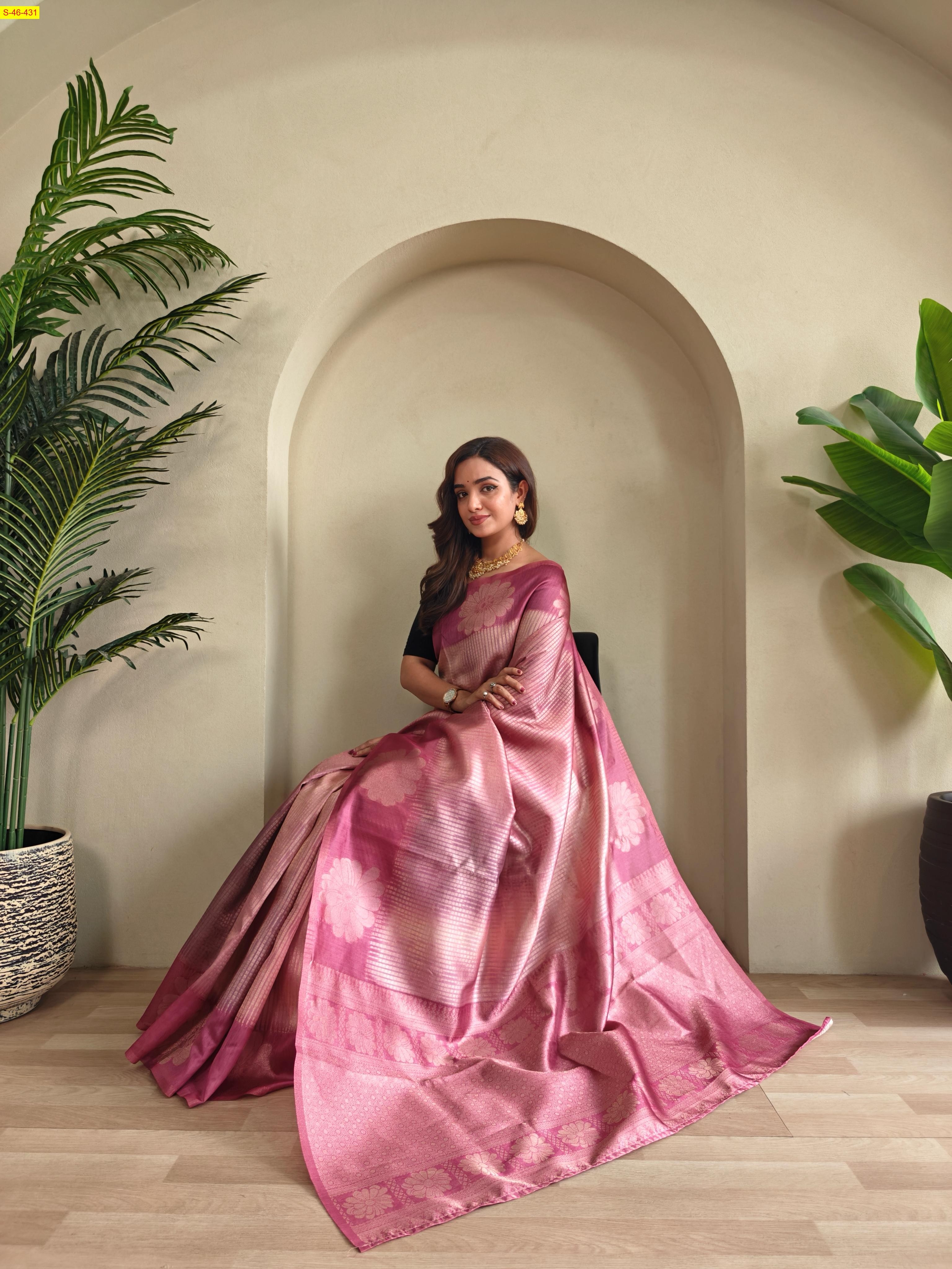 Pink Fancy kanjivuram silk sarees