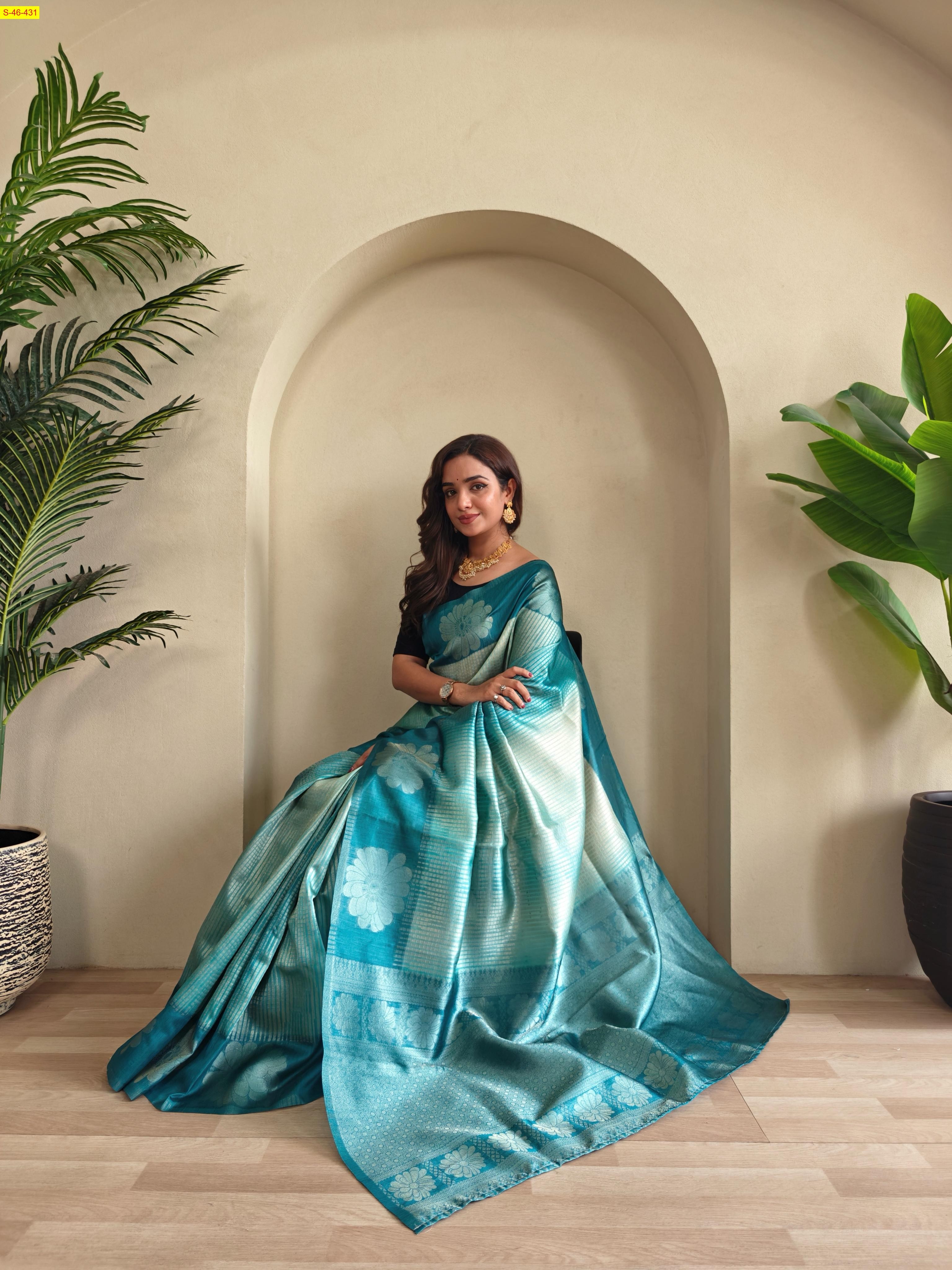 Blue Fancy kanjivuram silk sarees