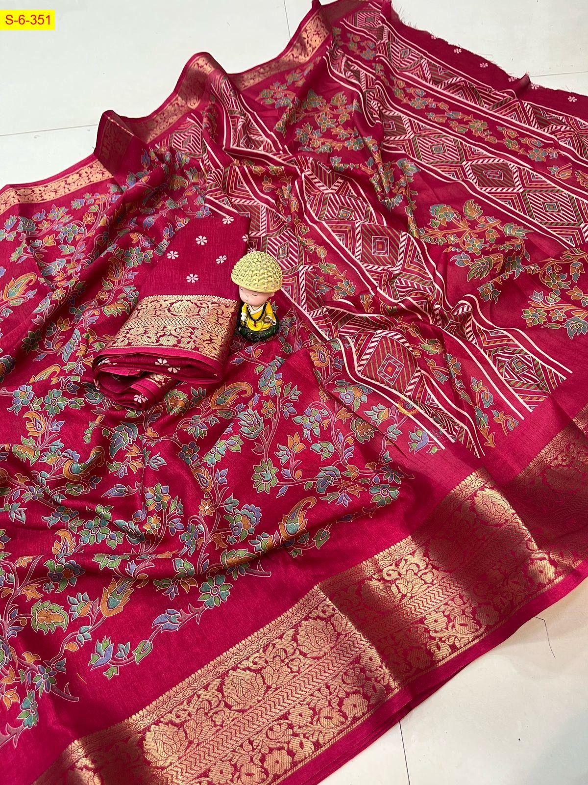 Pink Soft dola silk sarees