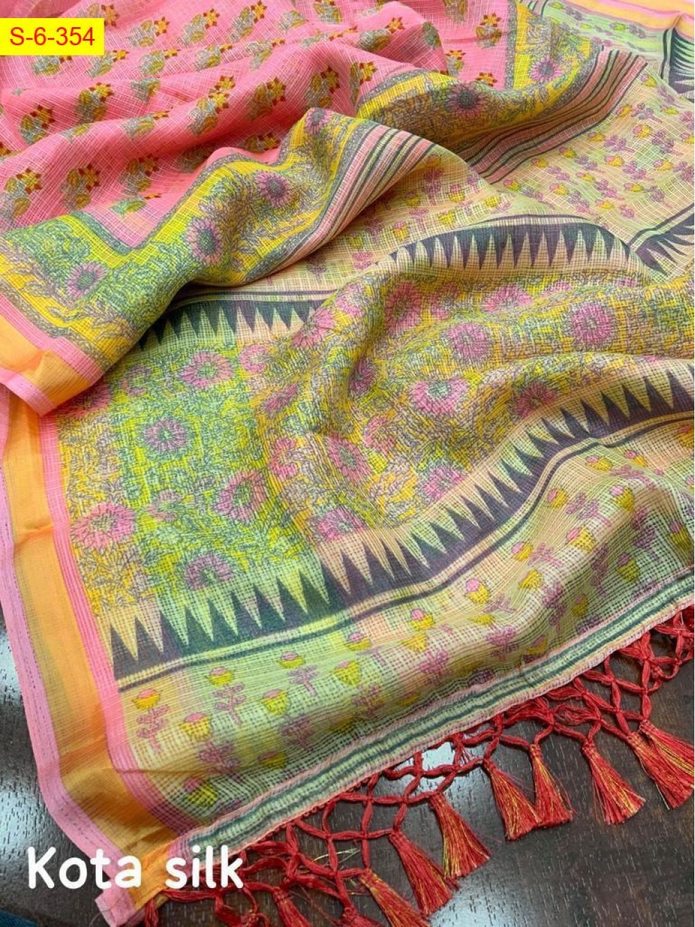 Kota silk printed sarees 