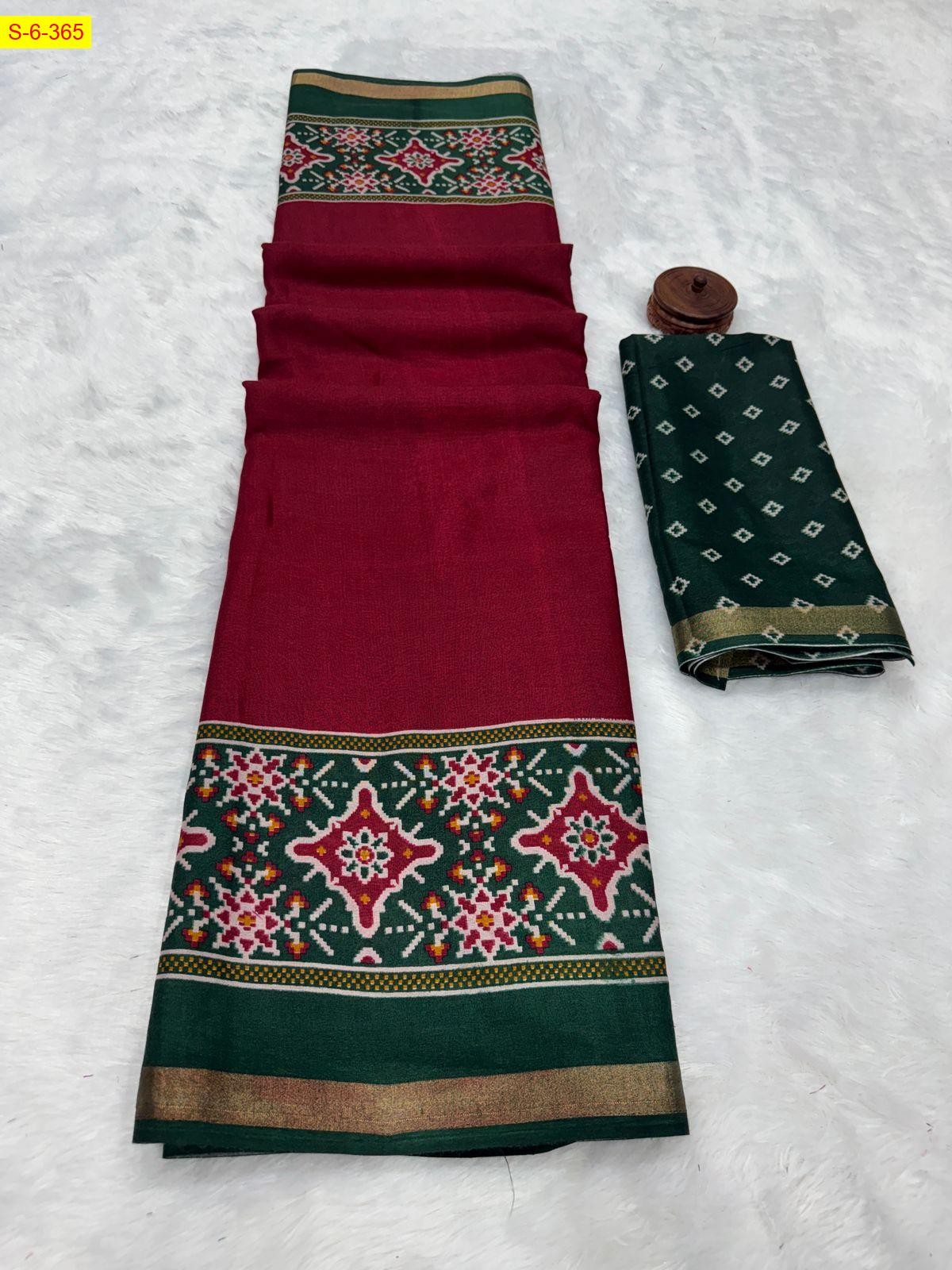 Maroon Fancy mulmul cotton sarees