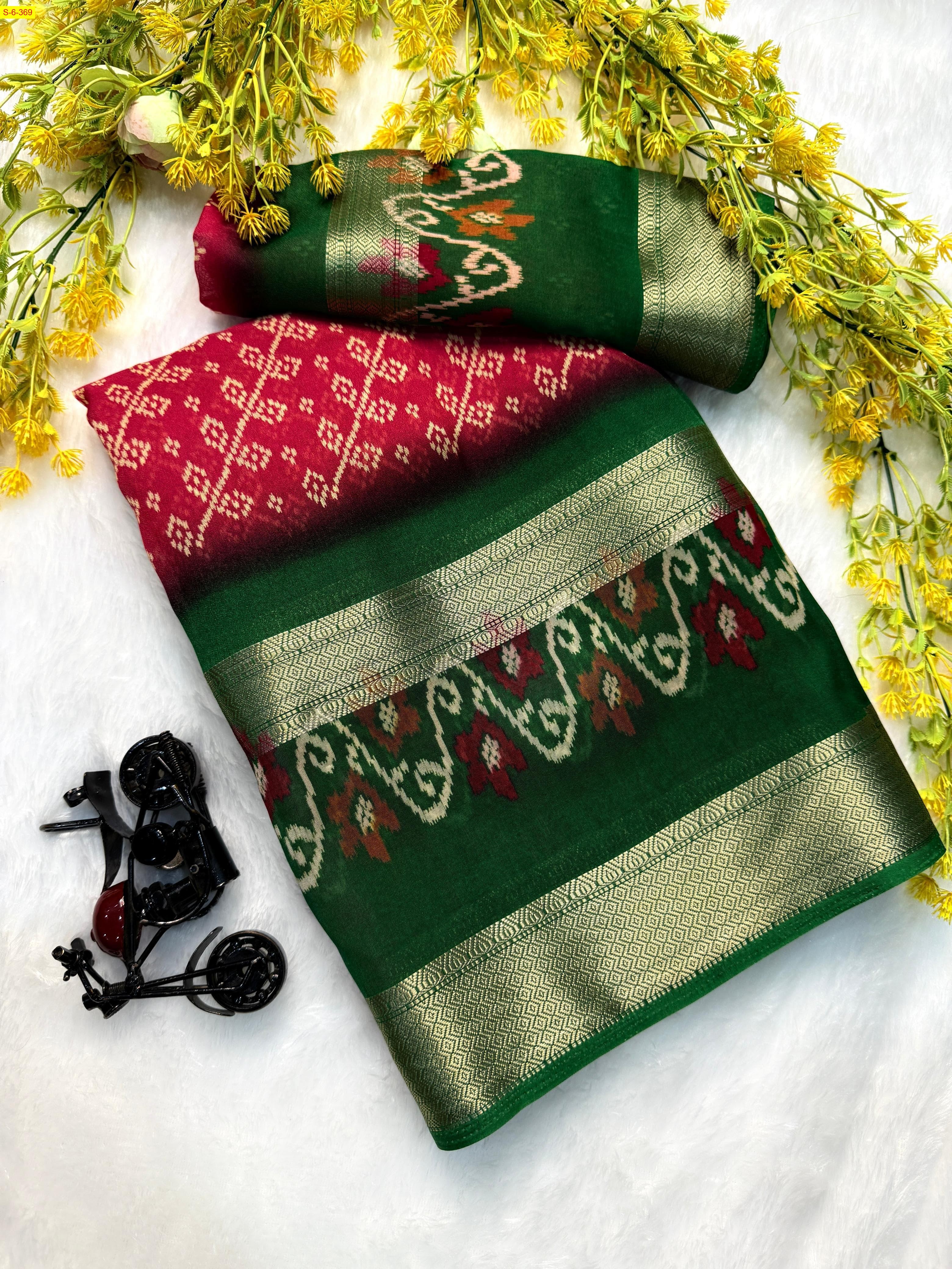 Pink Fancy marshmelon printed sarees 