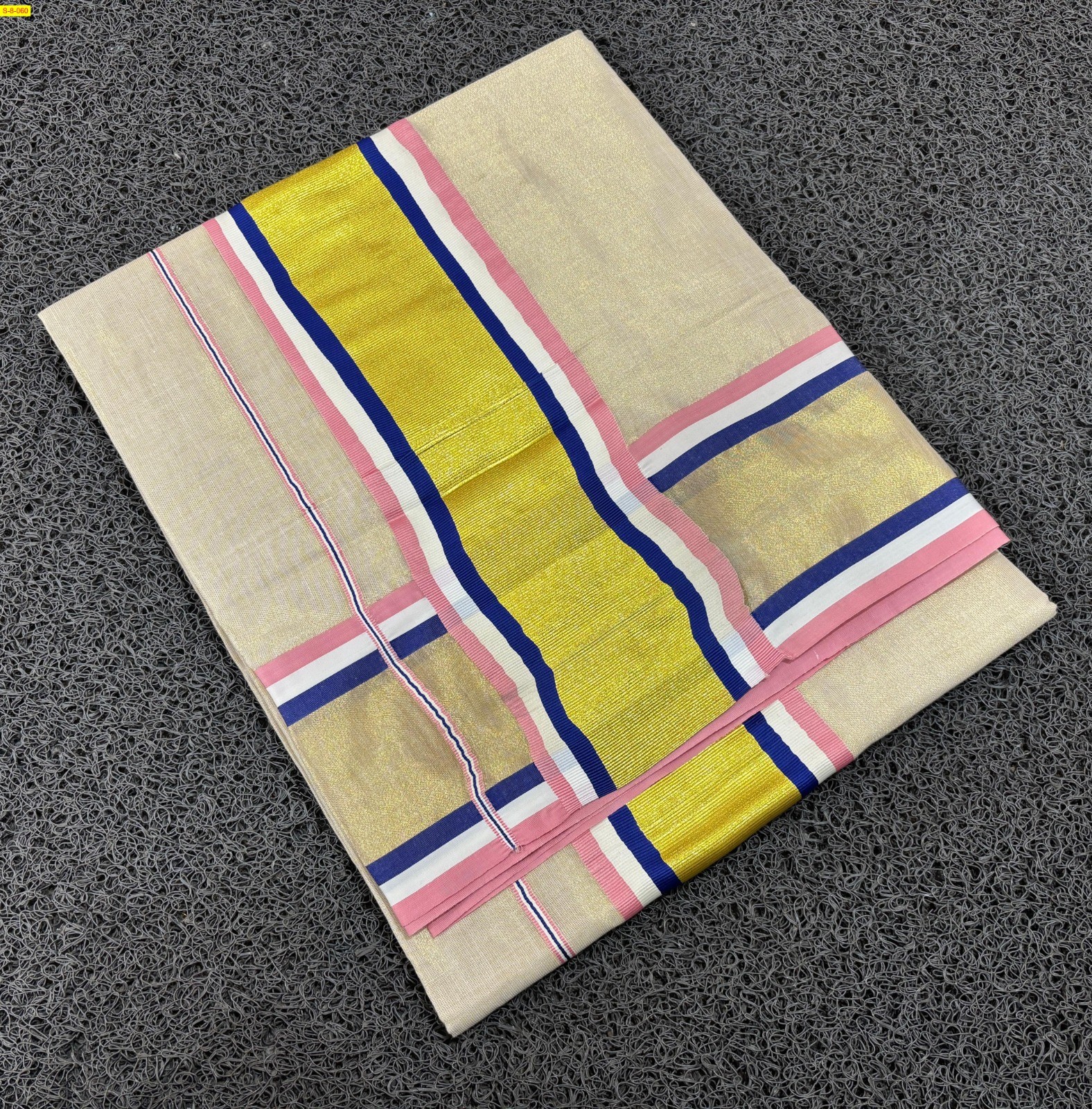 Light Pink Golden tissue sarees