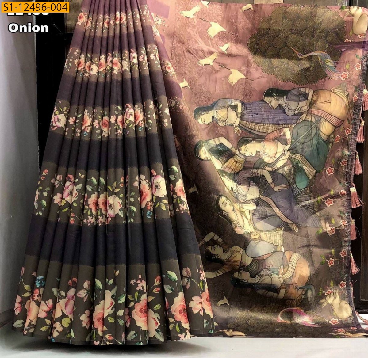 Onion Soft silk sarees