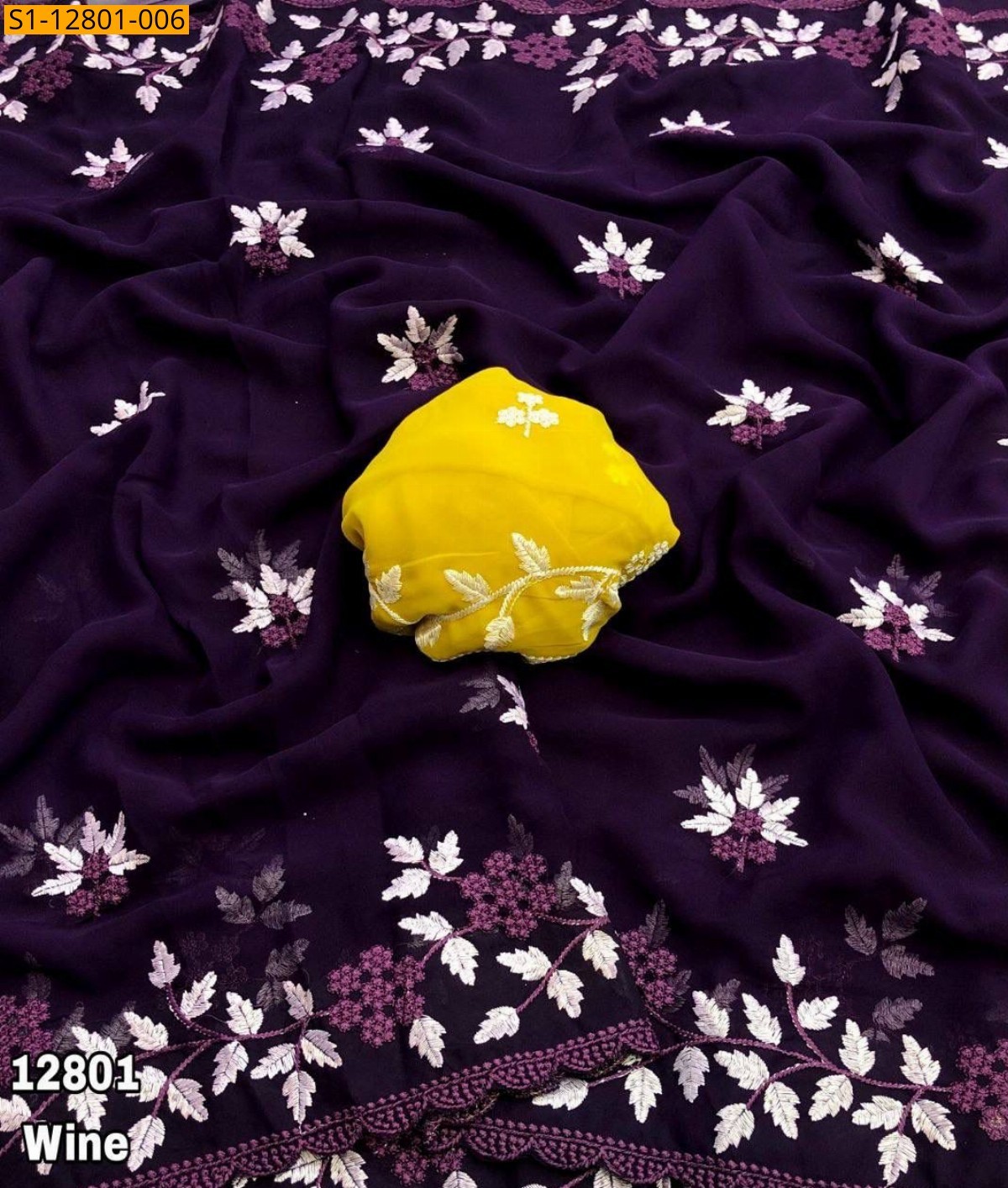 Violet Fancy georgette sarees
